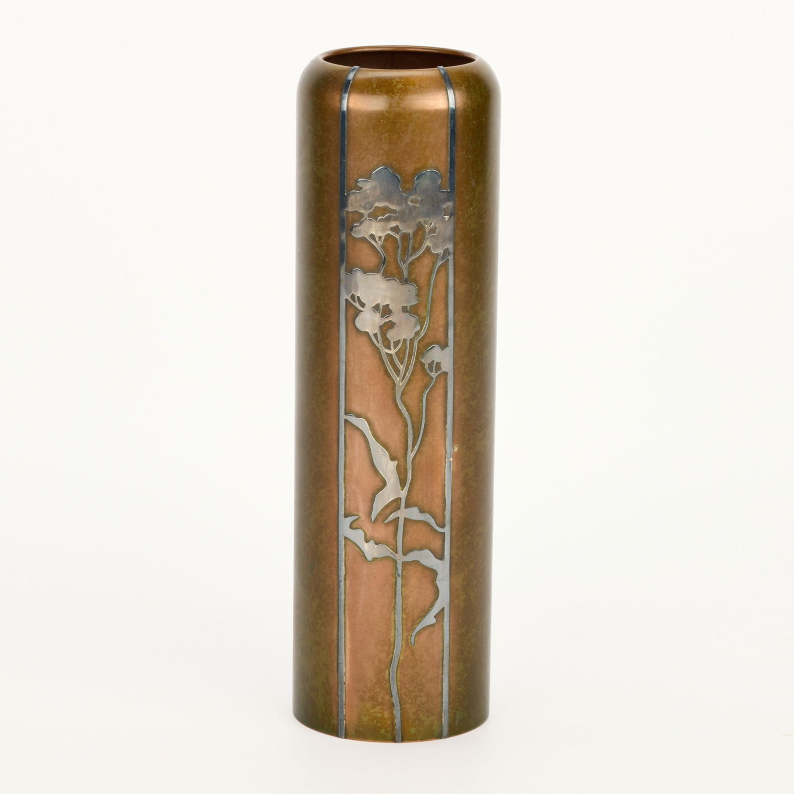Heintz Arts & Crafts Sterling on Bronze 3608 Vase (1 of 4)