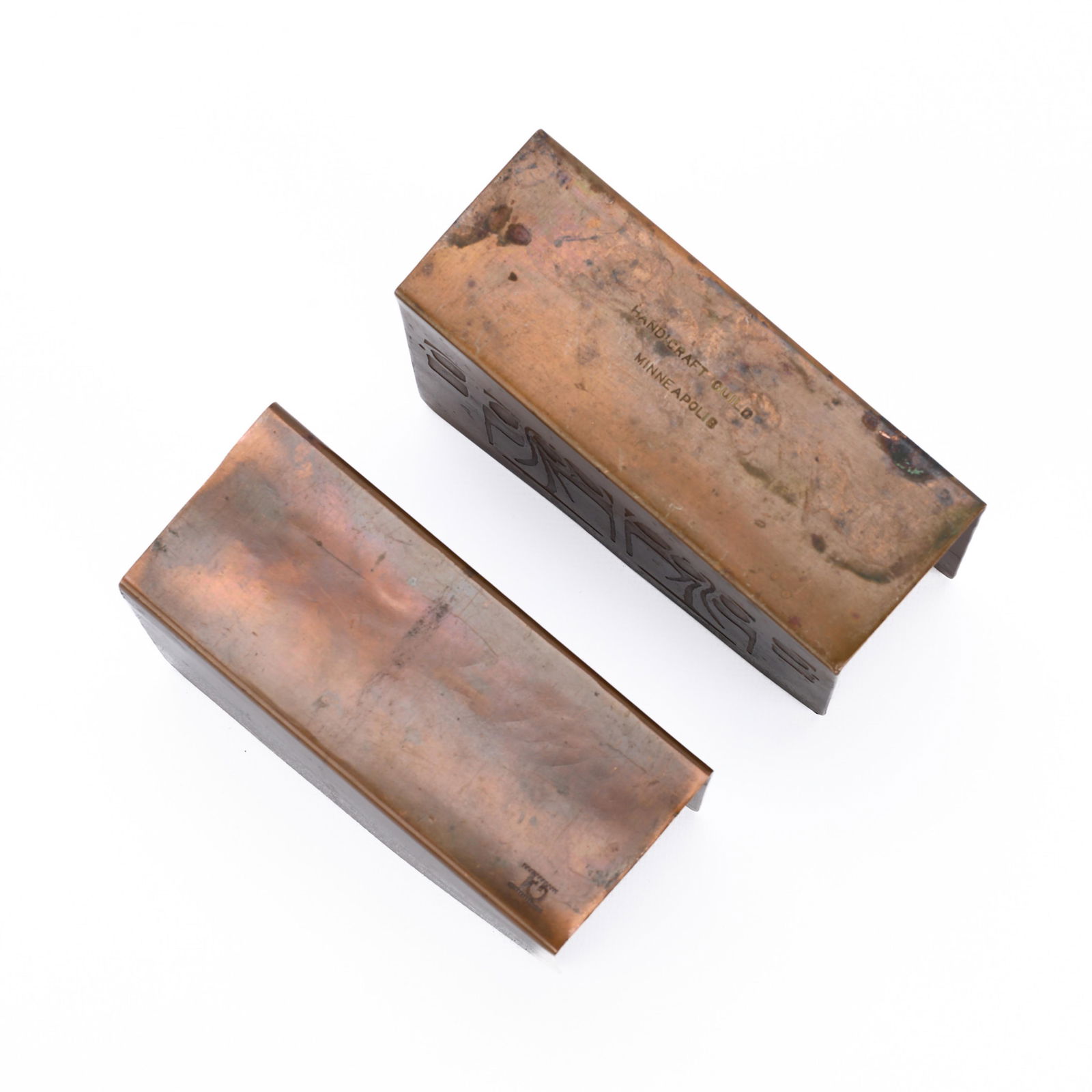 2 Pairs Minneapolis Handicraft Copper Letter Racks - 7