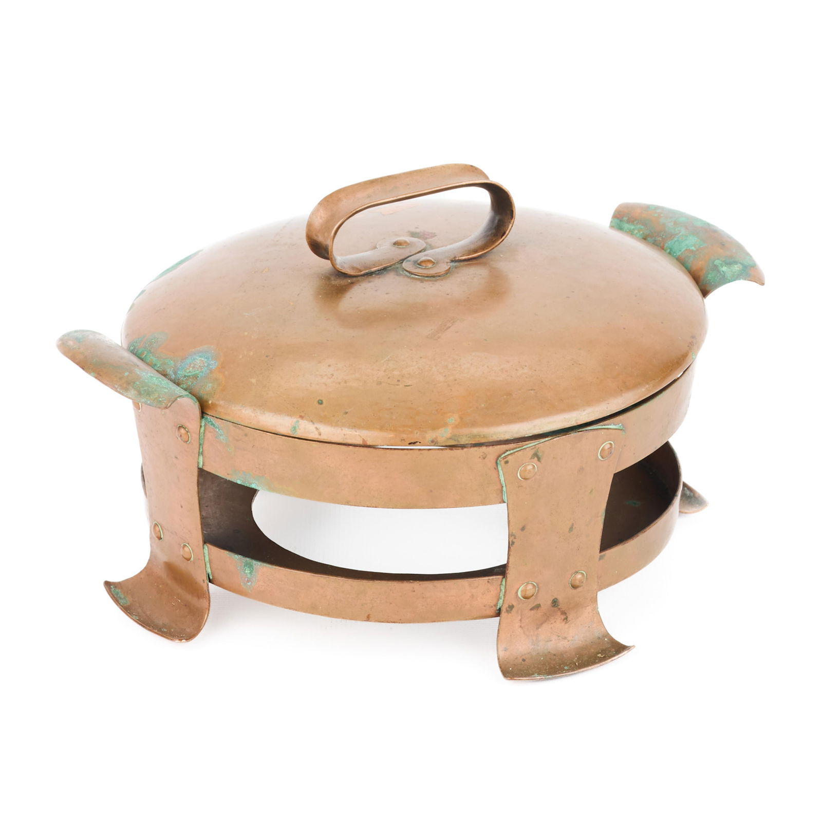 Handicraft Guild Copper Chafing Dish Fondue Stand (1 of 5)