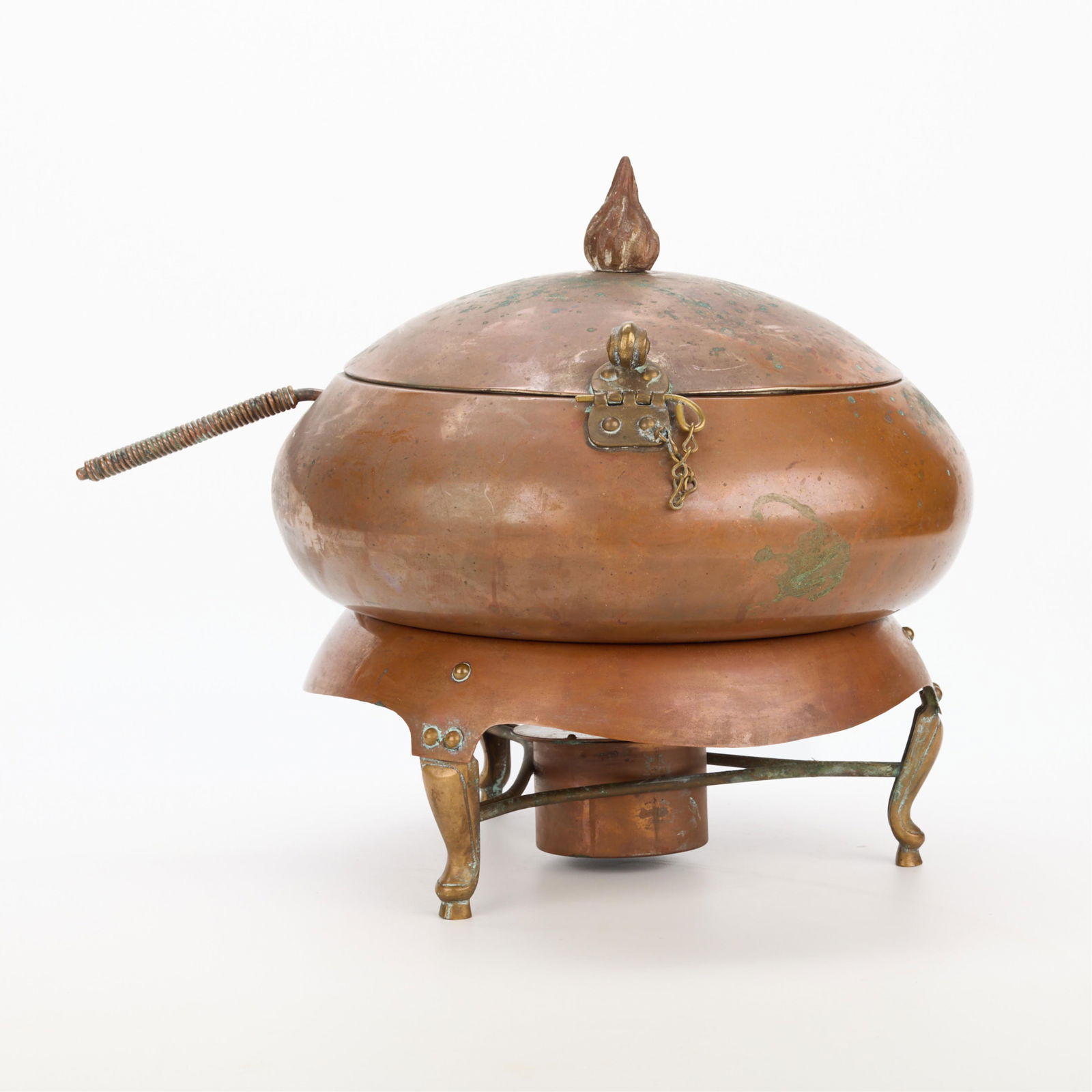 John C. Moore Arts & Crafts Copper Chafing Dish (1 of 7)
