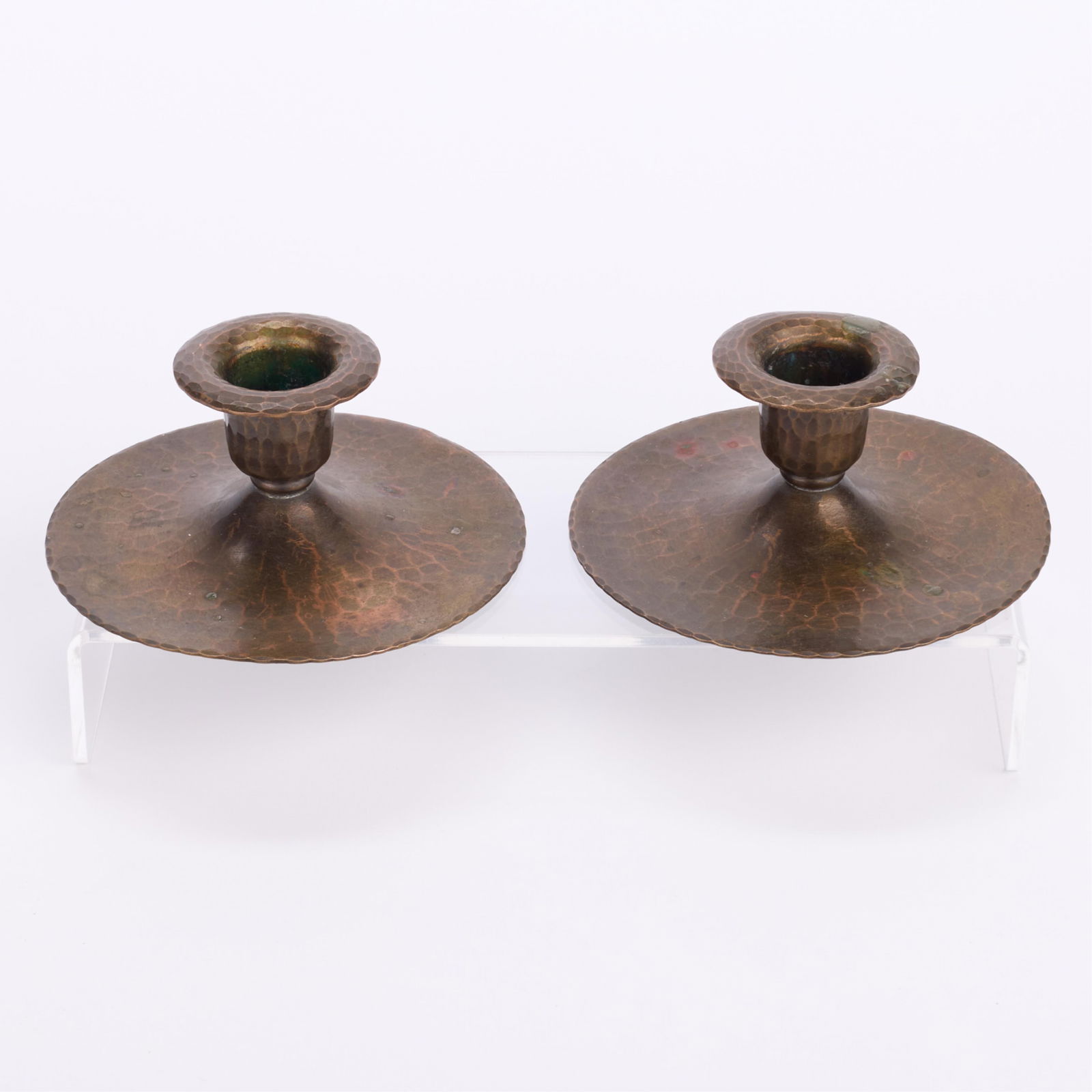 Pr Roycroft Hammered Copper Candlesticks (1 of 5)