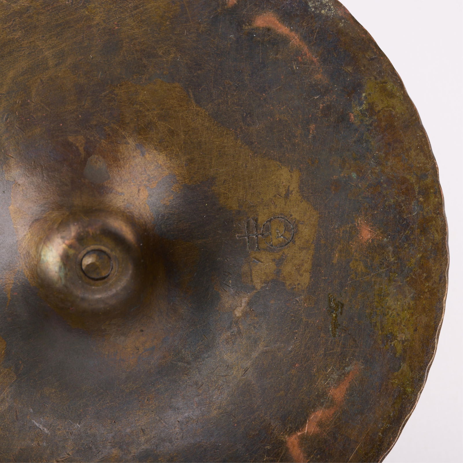 Pr Roycroft Hammered Copper Candlesticks - 2