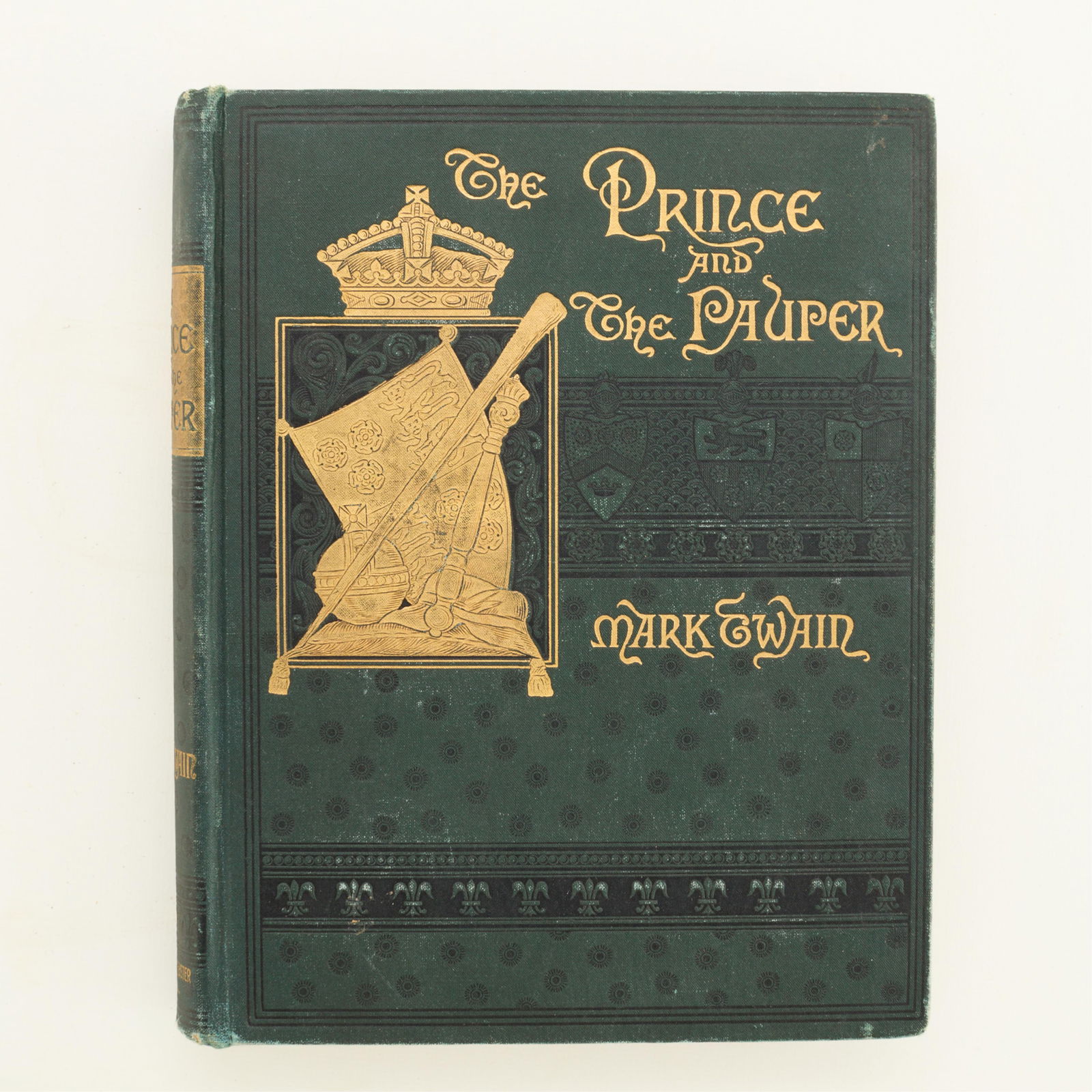 Twain "The Prince and the Pauper" 1st Ed. Book: Mark Twain, "The Prince and the Pauper," New York: Charles L. Webster and Company, 1891. First American Edition. Height: 8 1/2 in x width: 6 1/2 in x depth: 1 1/4 in.