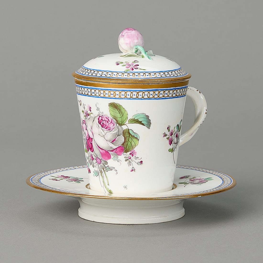 Hochst Porcelain Bouillon Cup ca. 1775 (1 of 4)