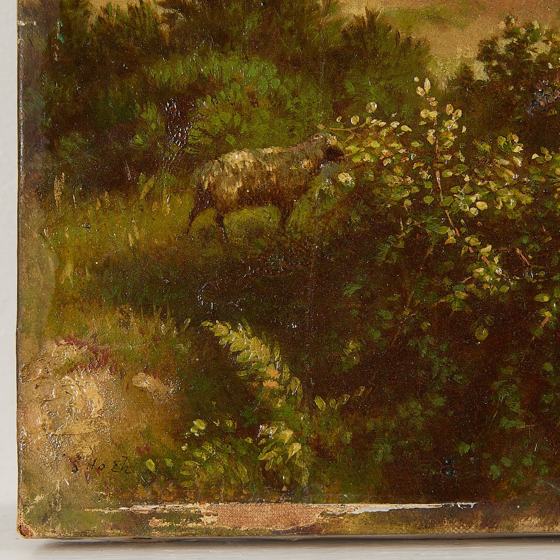 Signed "Rolling Fields" Landscape Painting - 3