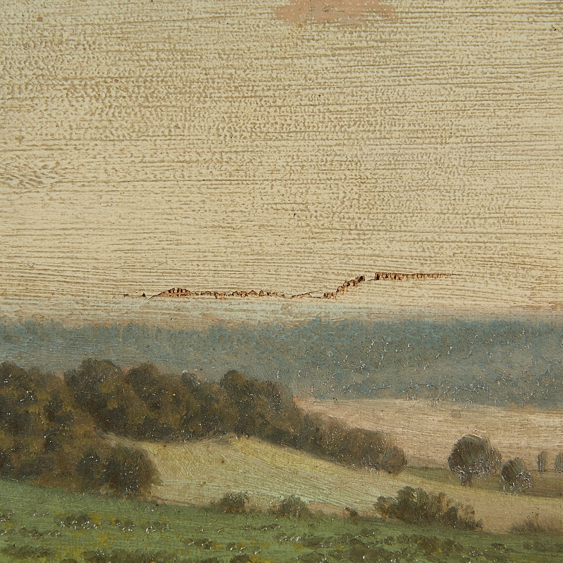 Signed "Rolling Fields" Landscape Painting - 6