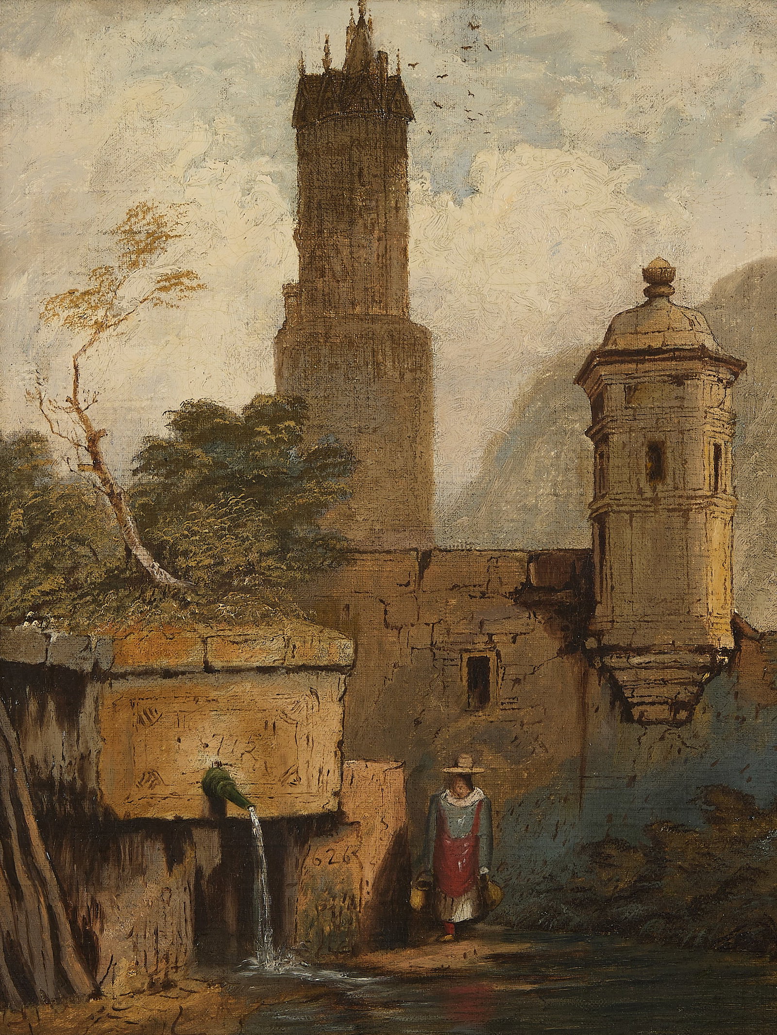 Follower Samuel Prout "Andernach Tower" Painting (1 of 4)