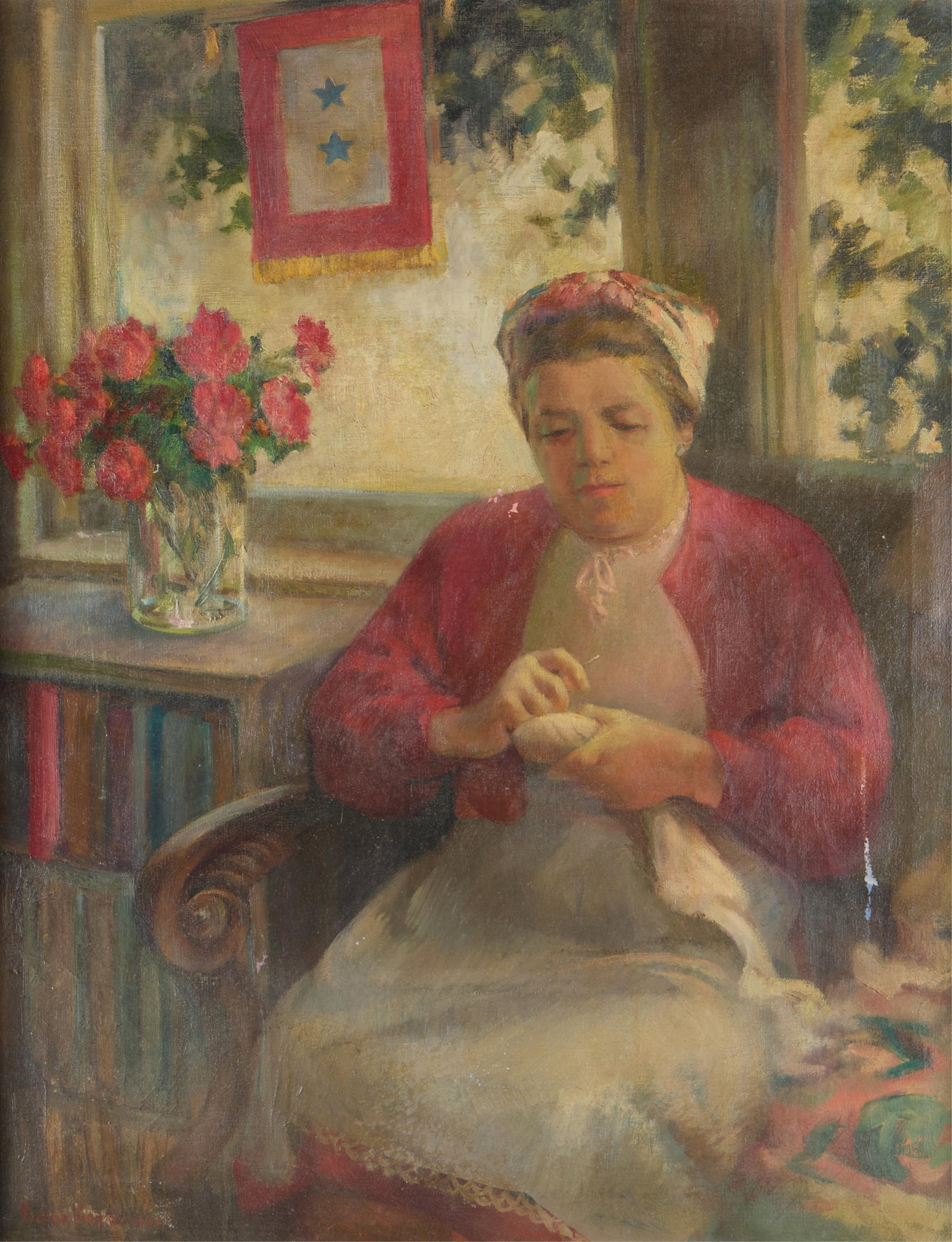 Victor Arnautoff "Mother" Oil Painting (1 of 7)