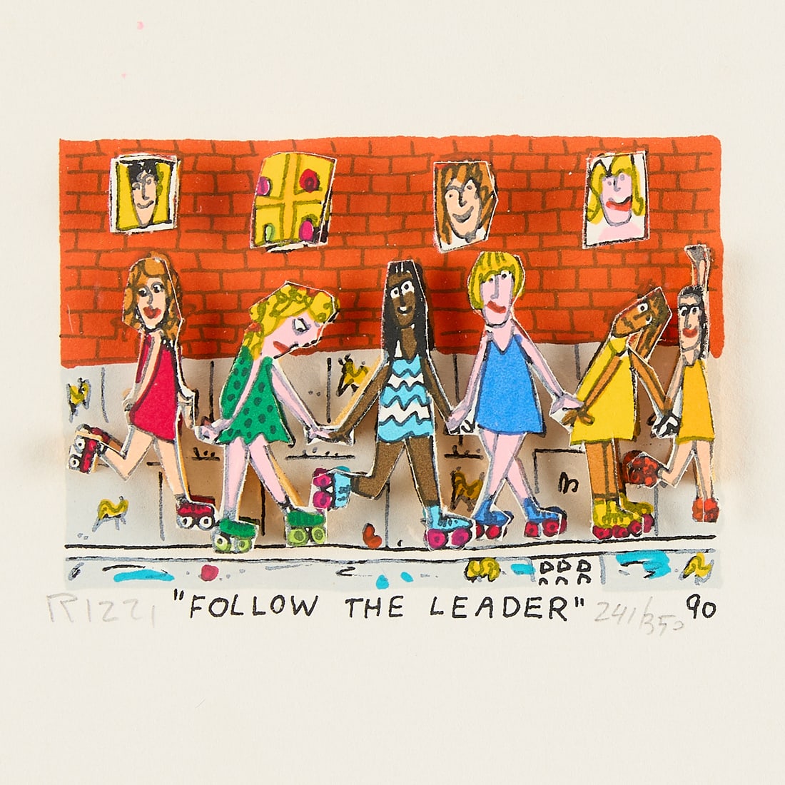 James Rizzi "Follow the Leader" 3D Print 1990 (1 of 3)