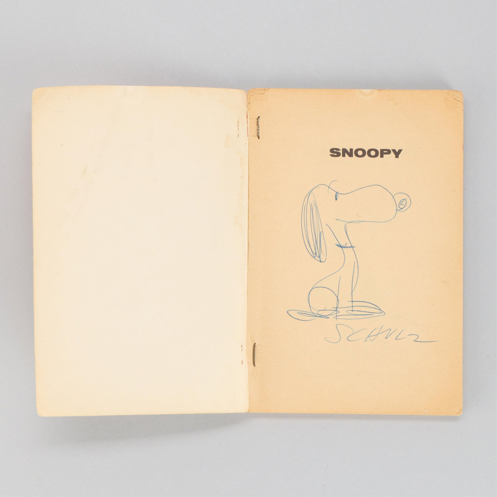 Charles Schulz Snoopy Drawing in Peanuts Book (1 of 5)