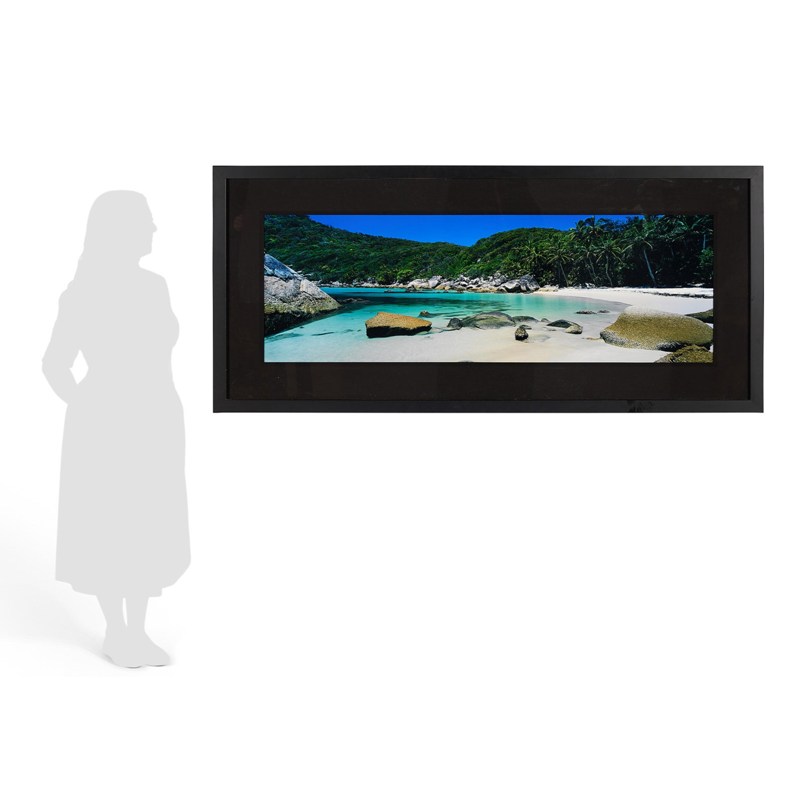 Peter Lik "Bedarra" Photograph: Peter Lik (Australian, b. 1959). Large photograph on chromogenic paper titled "Bedarra" depicting a tranquil scene of Dorilla beach on Bedarra Island in Australia. Signed and numbered 65/950 along the