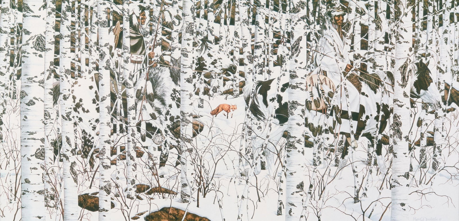 Bev Doolittle "Woodland Encounter" Lithograph (1 of 5)