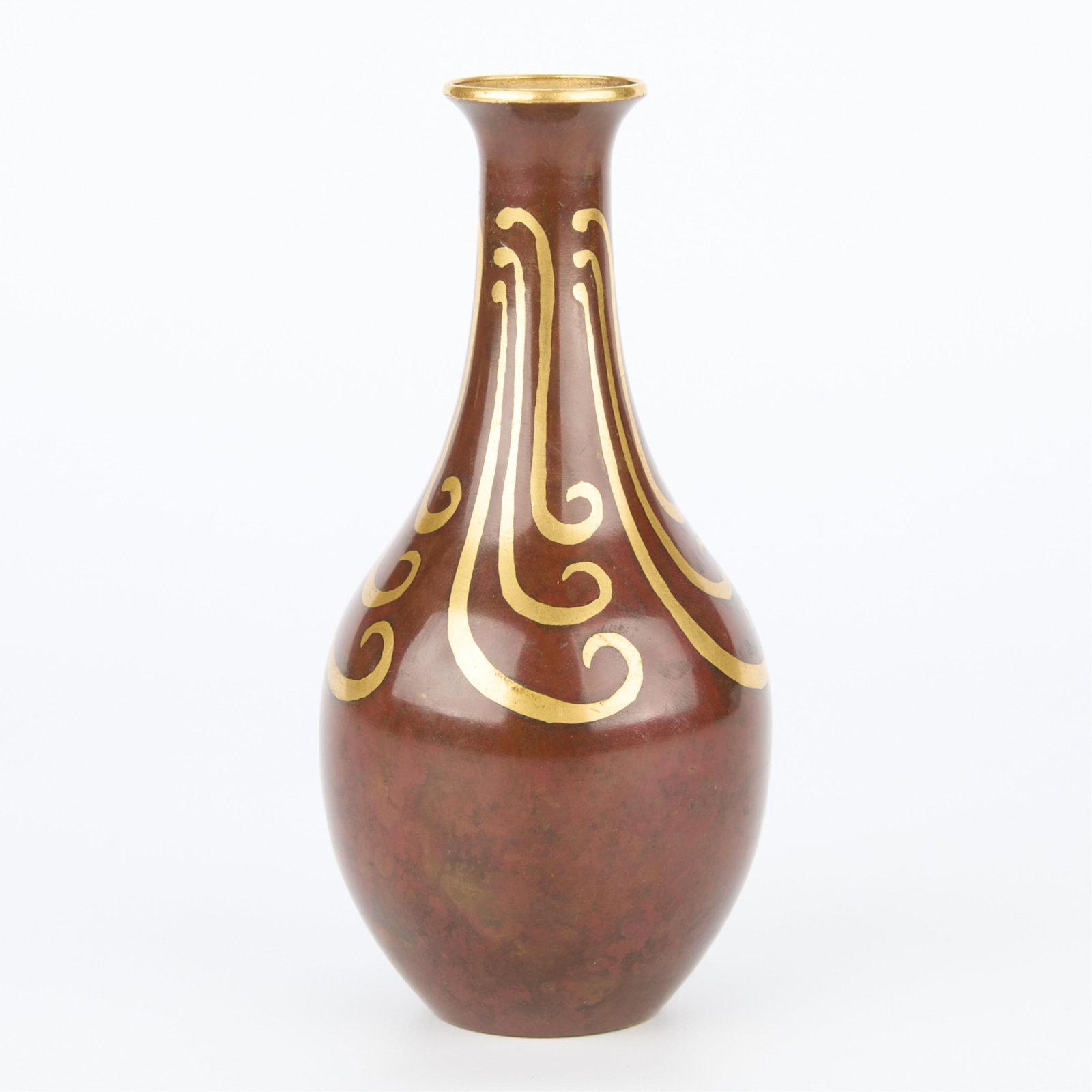 Luc Lanel for Christofle Bronze Bottle Vase (1 of 8)
