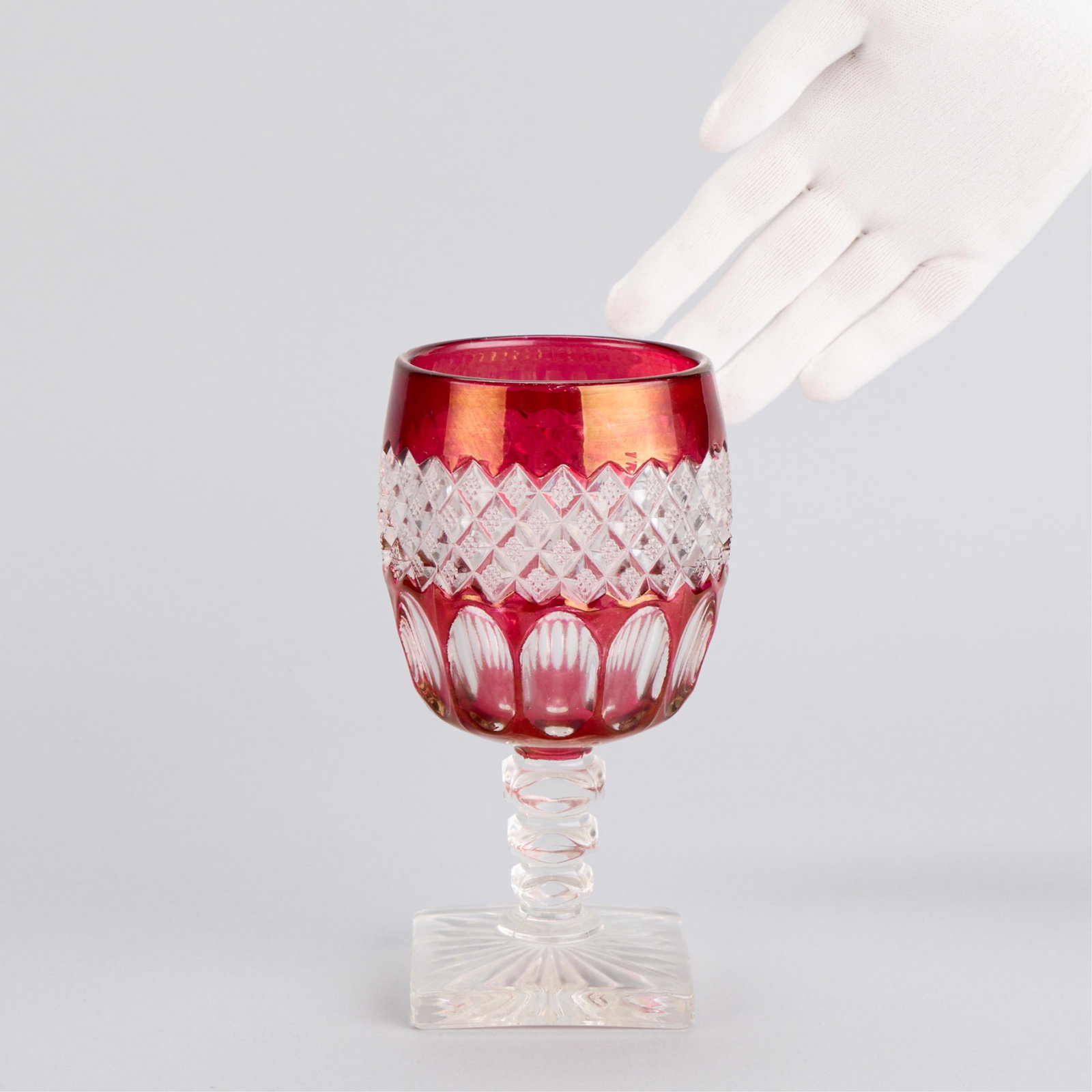 13 Westmoreland "Wakefield" Red Ruby Flash Goblets - 2