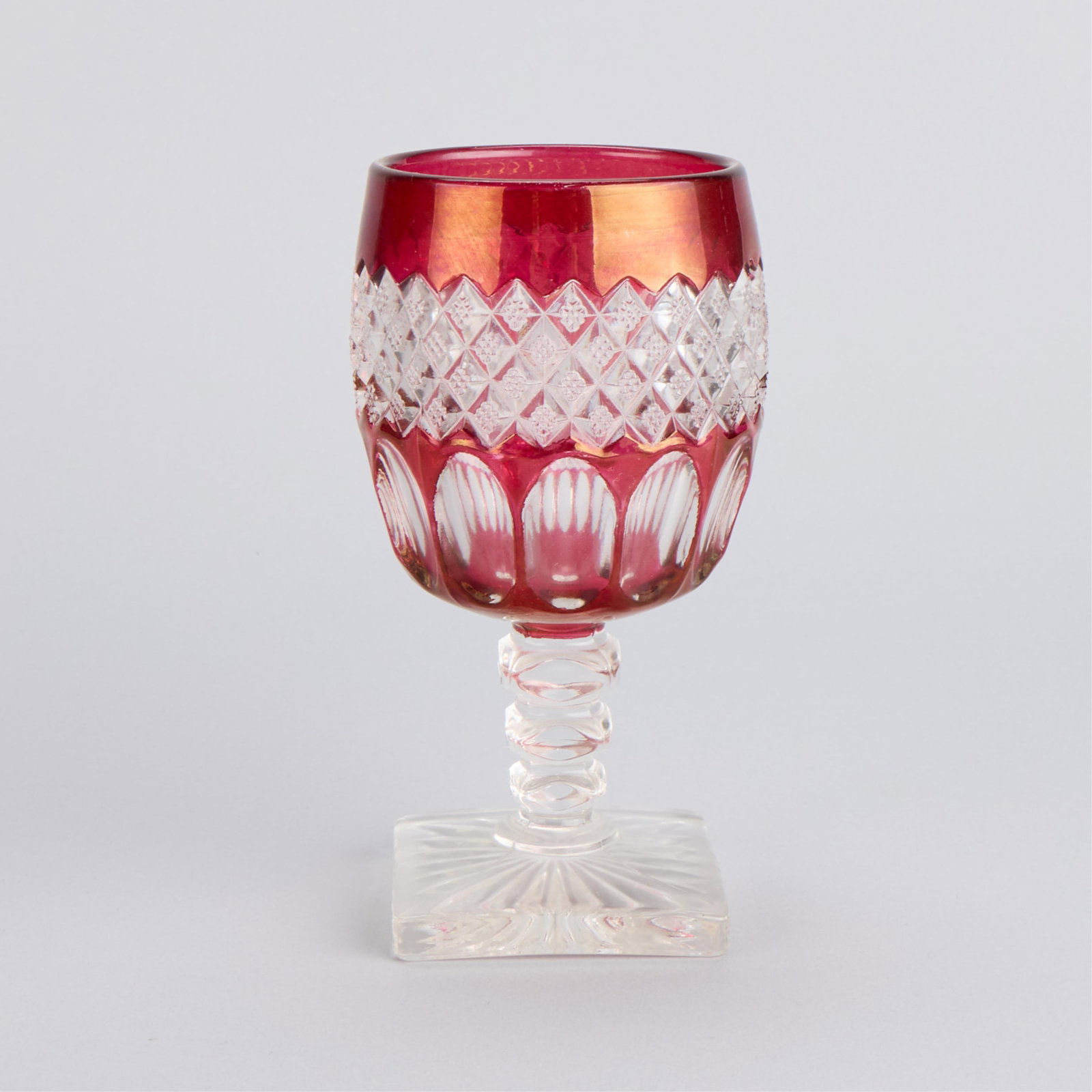 13 Westmoreland "Wakefield" Red Ruby Flash Goblets - 3