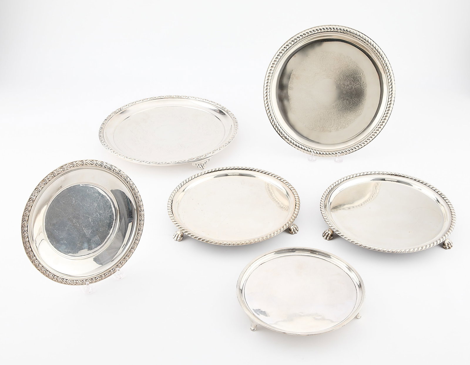 6 Medium Silverplate Trays (1 of 9)