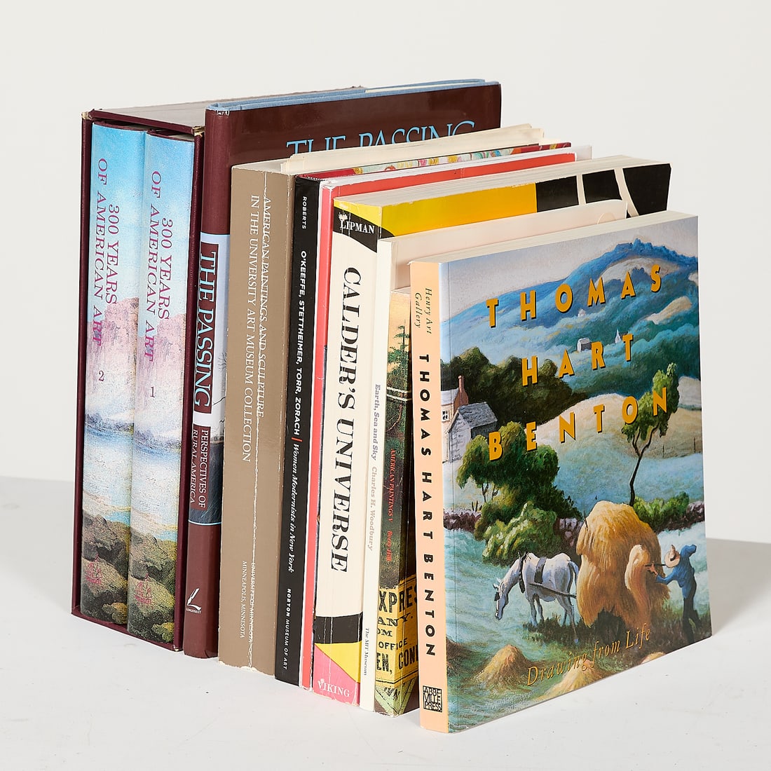 10 Vols. American Fine Art History Books: Group of 10 books covering American artists and art history. Including: Michael David Zellman, "300 Years of American Art," volumes I & II, Wellfleet Press: Secaucus, 1987. Ferrol Sams and Jim Harriso