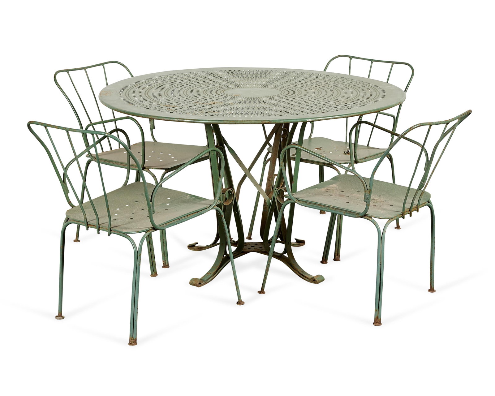 5 Pcs Fermob Style Metal Outdoor Furniture Set (1 of 6)