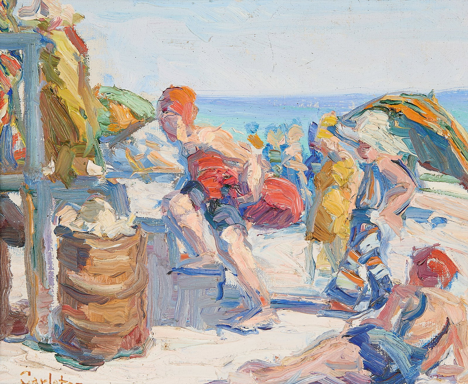 Anne Carleton "Ongonquit Beach" Painting (1 of 6)