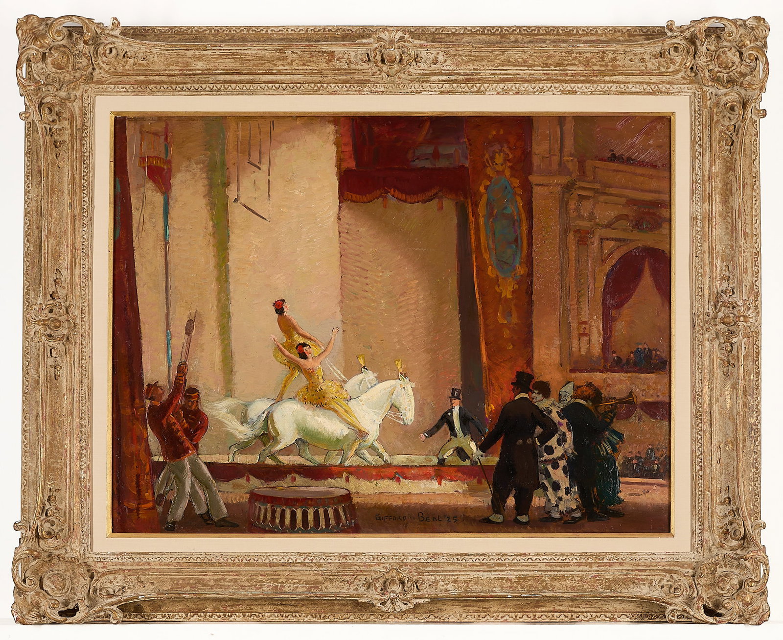 Gifford Beal "Circus at the Hippodrome" Painting - 2