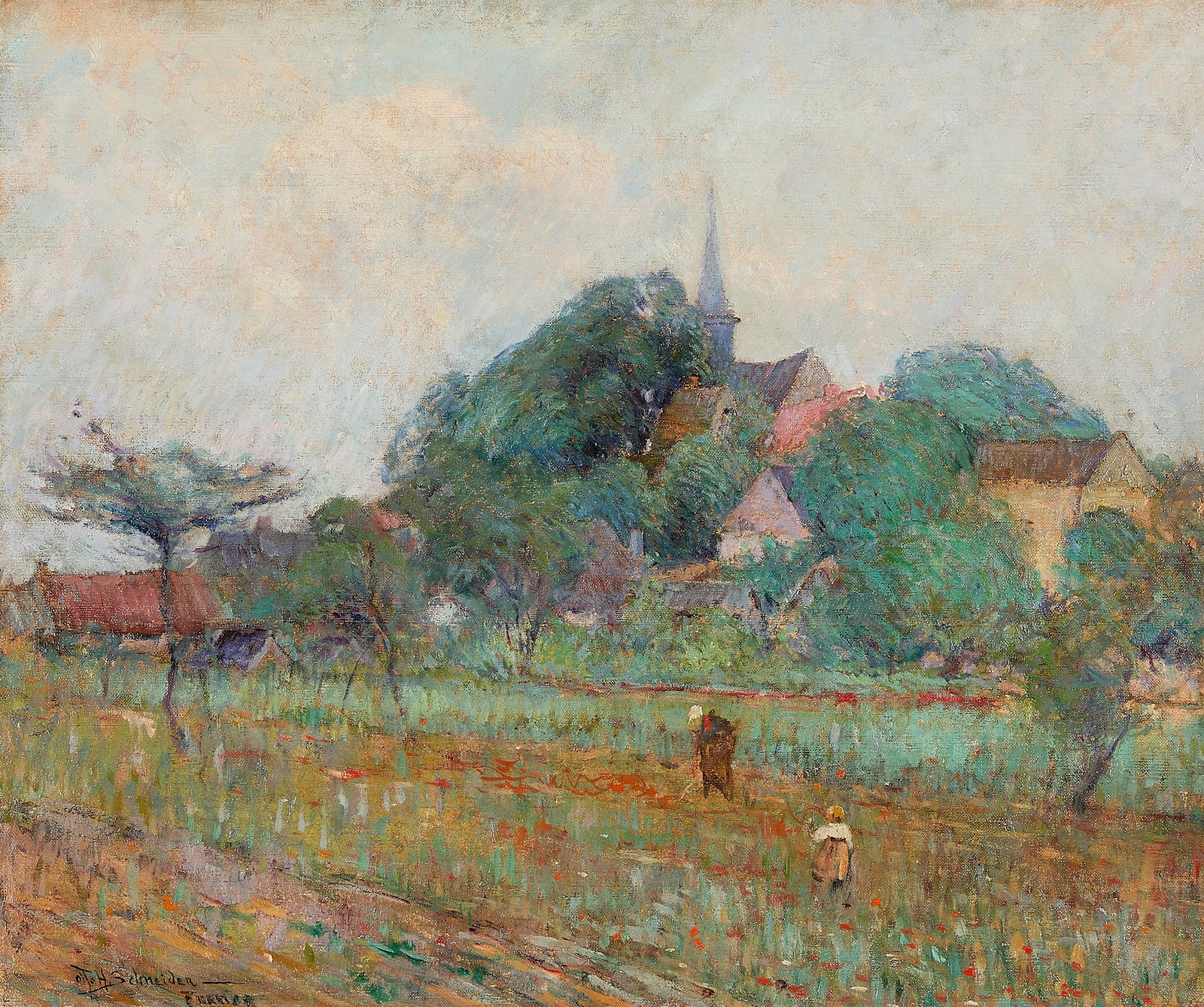 Otto Henry Schneider "France" Painting (1 of 7)