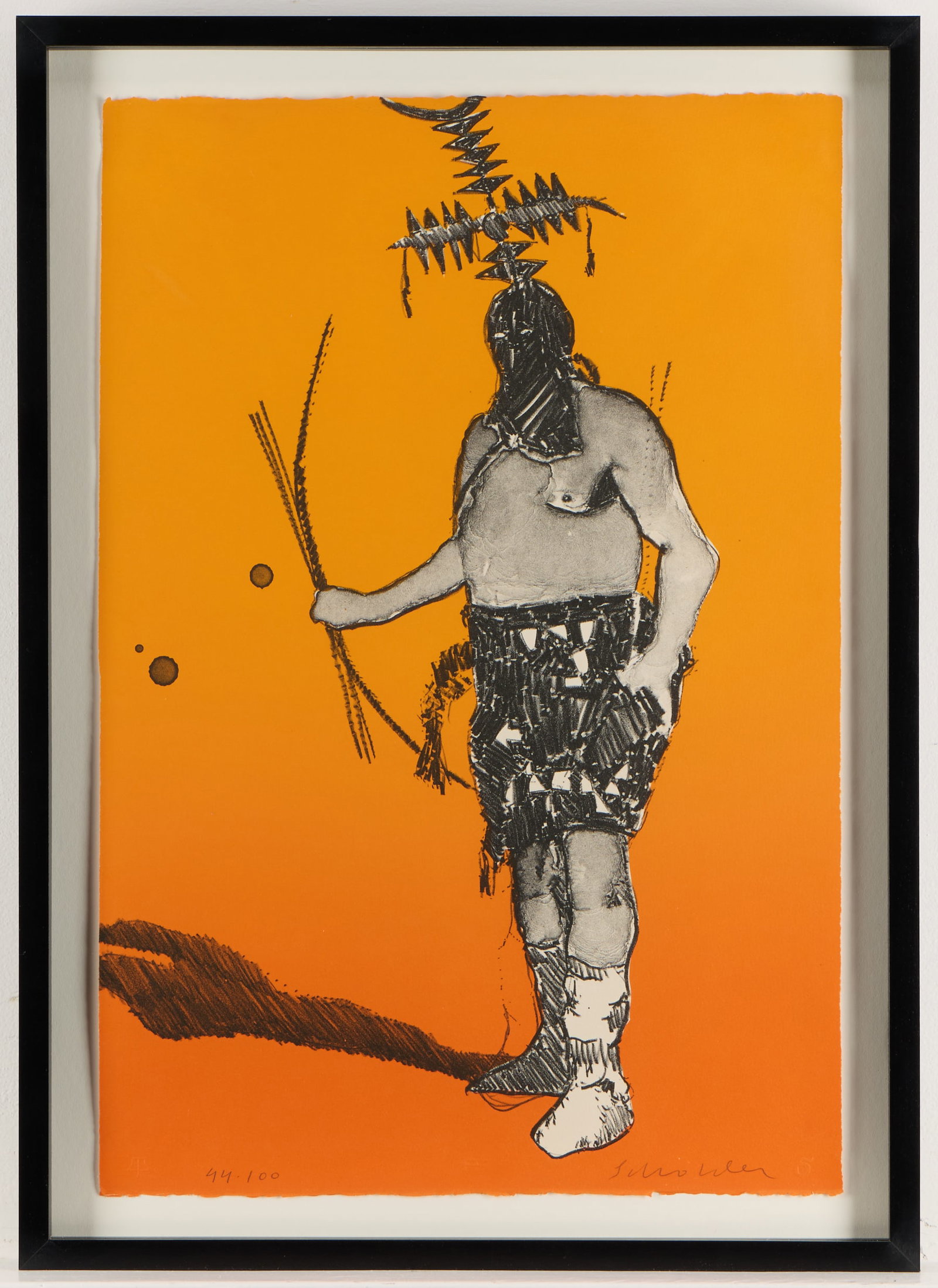 Fritz Scholder "Apache Night Dancer" Lithograph - 3