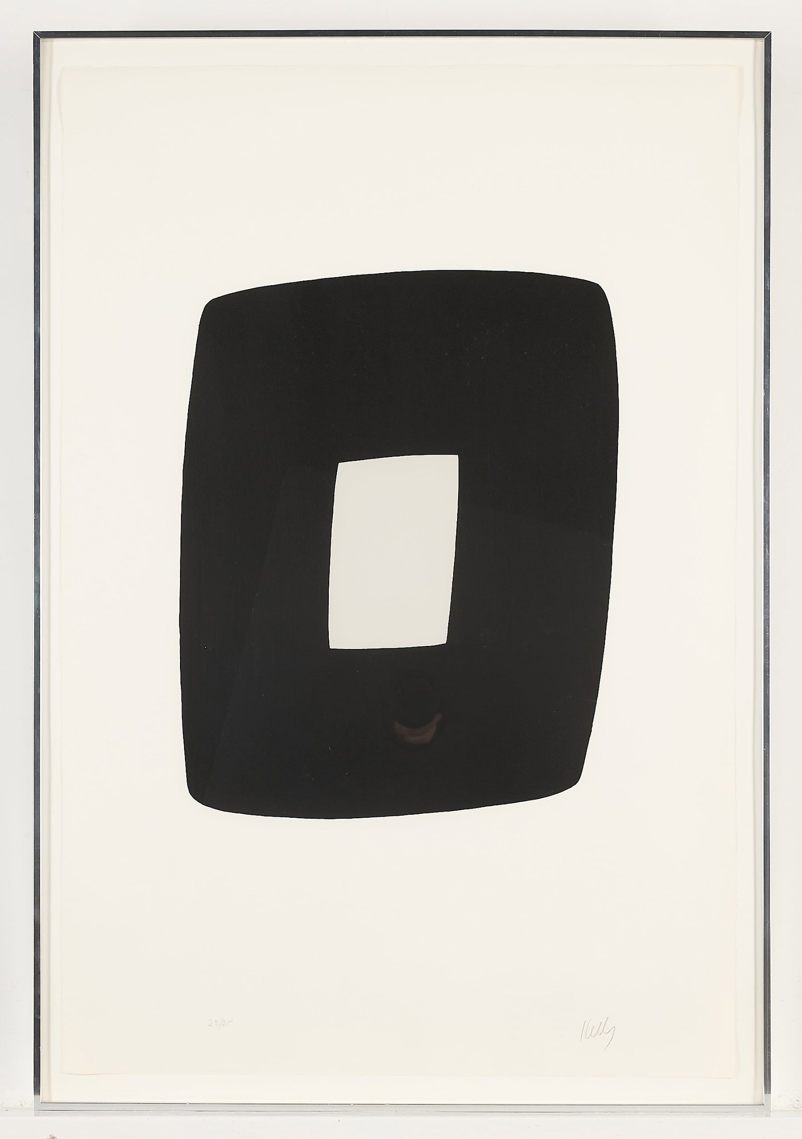 Ellsworth Kelly "Black with White" Lithograph (1 of 7)