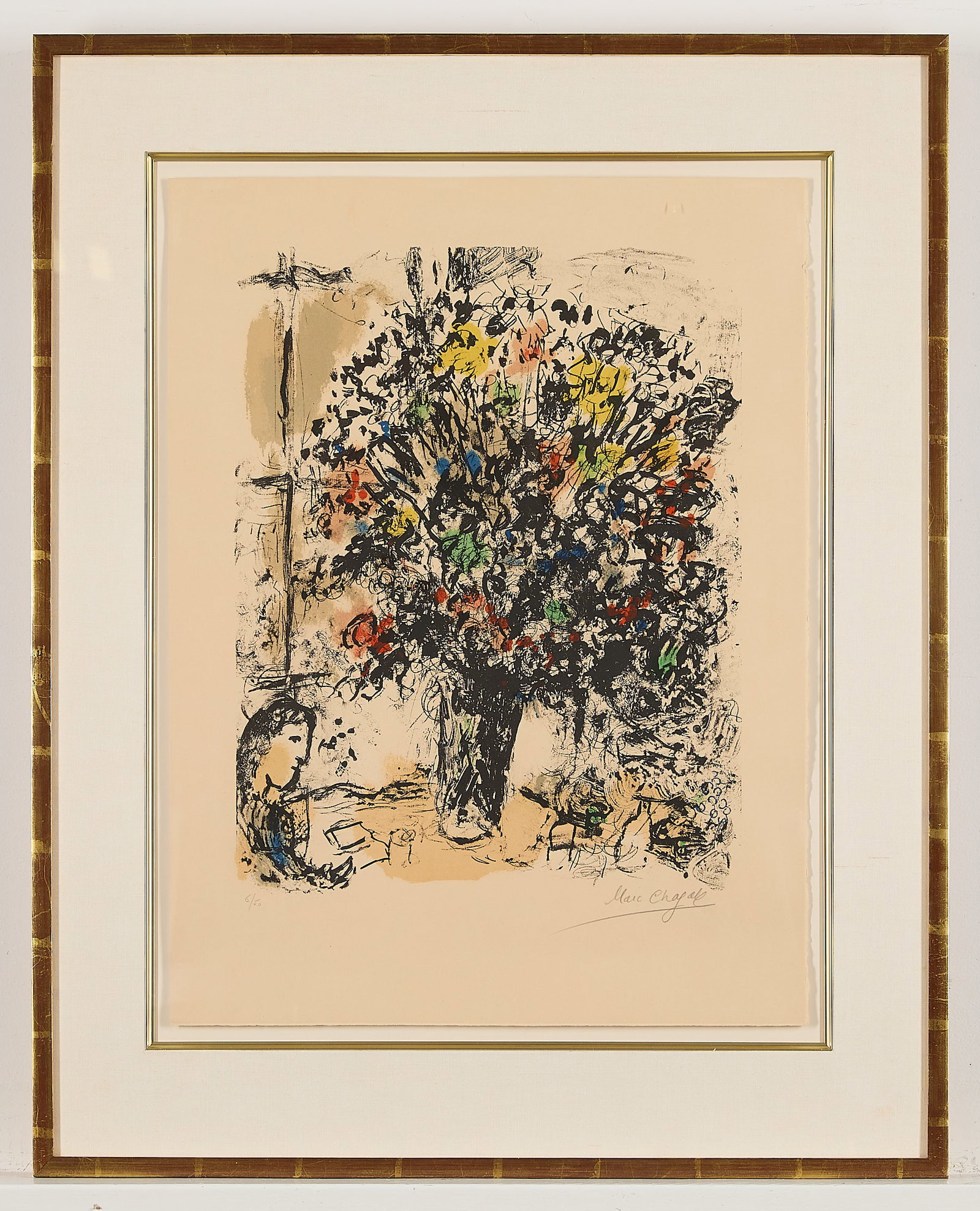 Marc Chagall "La Lecture" Lithograph 1973 - 2