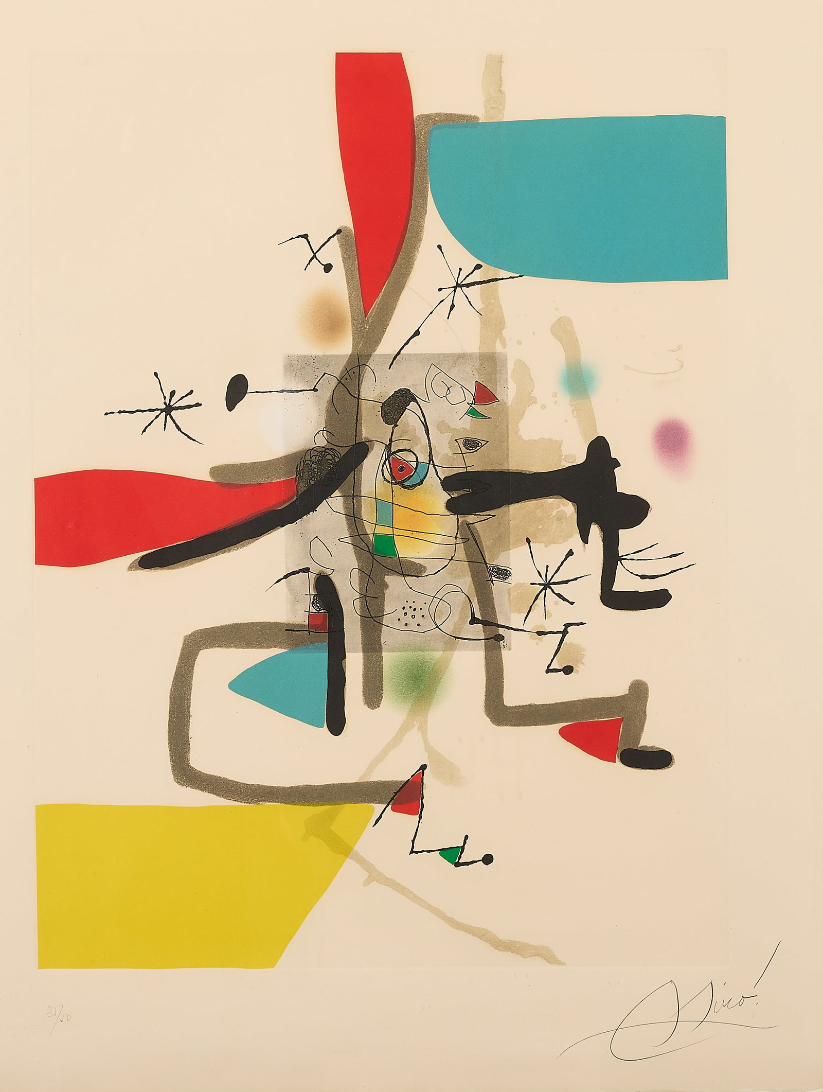 Joan Miro "Llibre dels sis Sentits I" Etching 1981 (1 of 6)