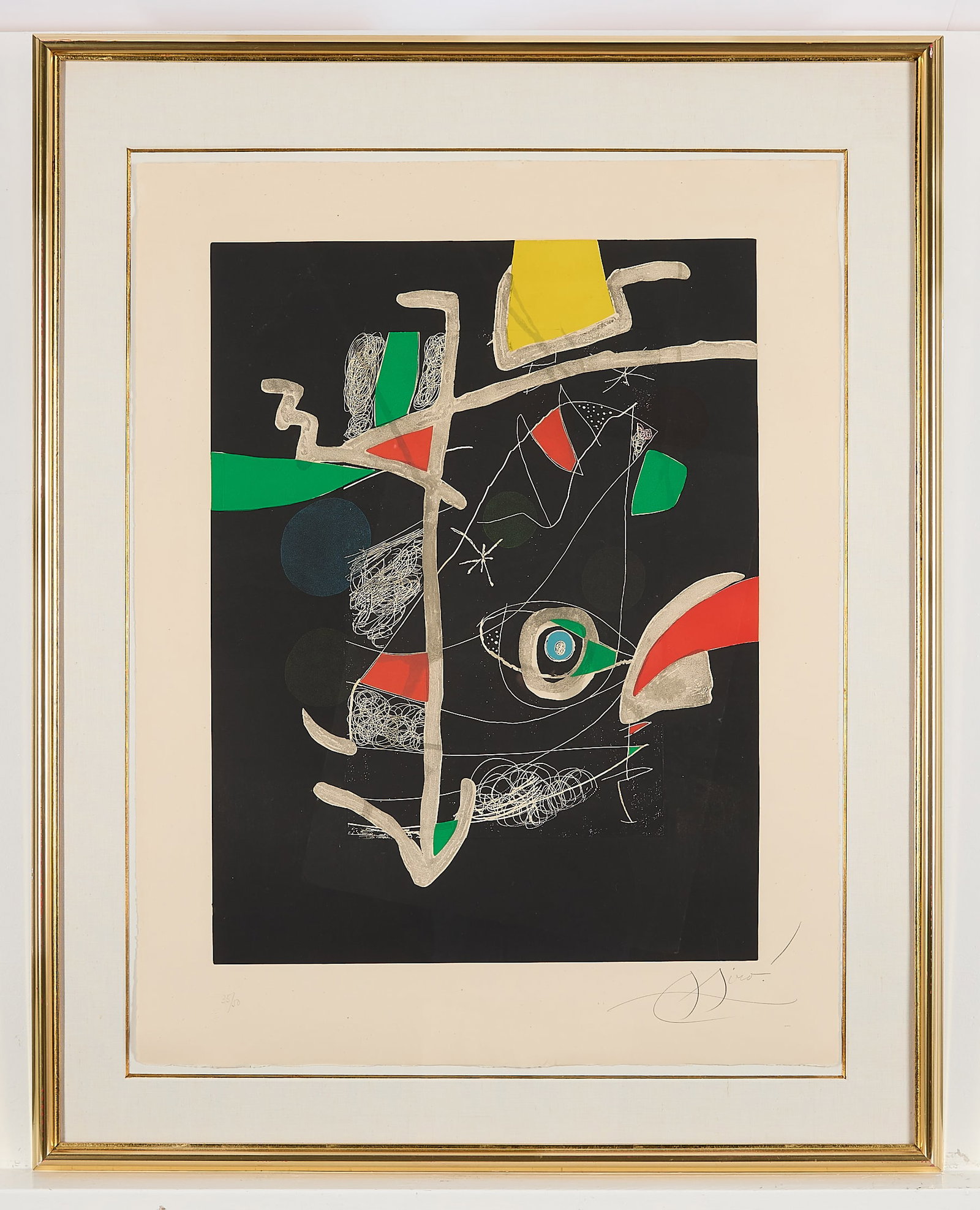 Joan Miro "Llibre dels sis Sentits VI" Etching - 2