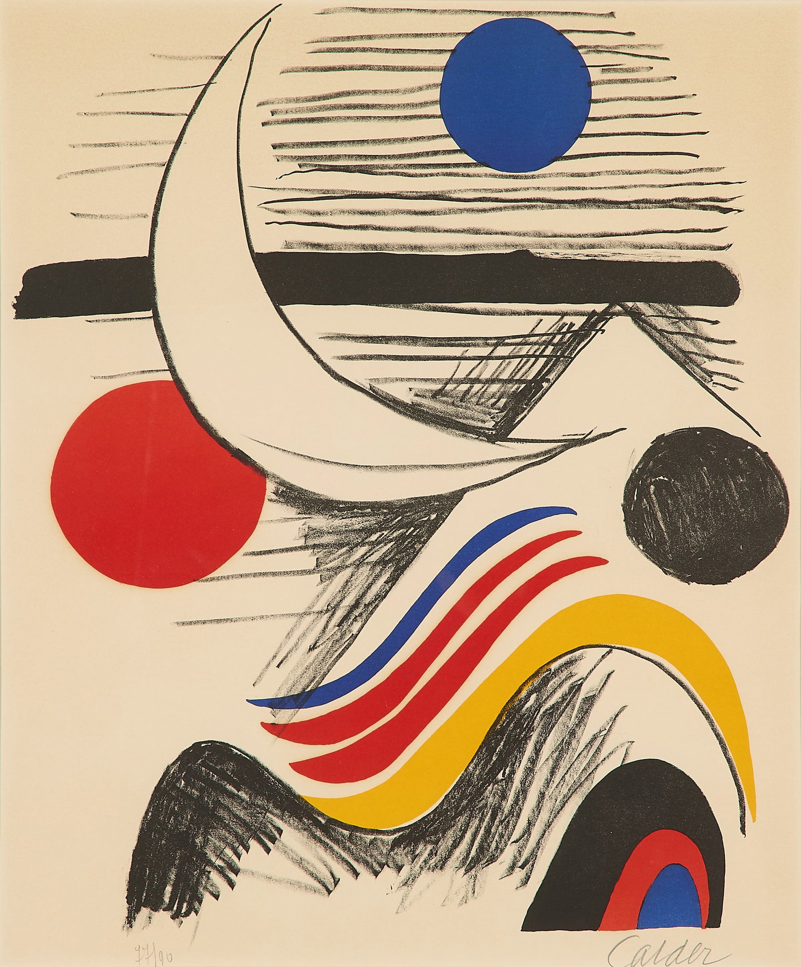 Alexander Calder "La Lune et Montagne" Lithograph (1 of 6)