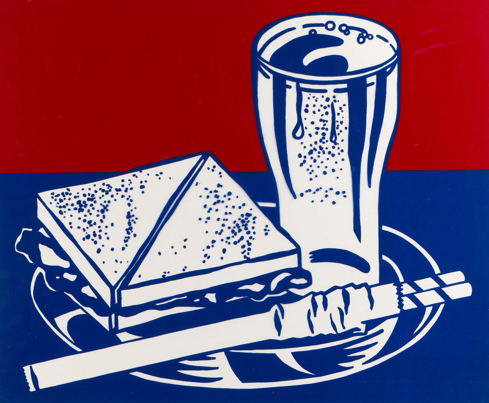 Roy Lichtenstein "Sandwich & Soda" X+X Screenprint (1 of 8)