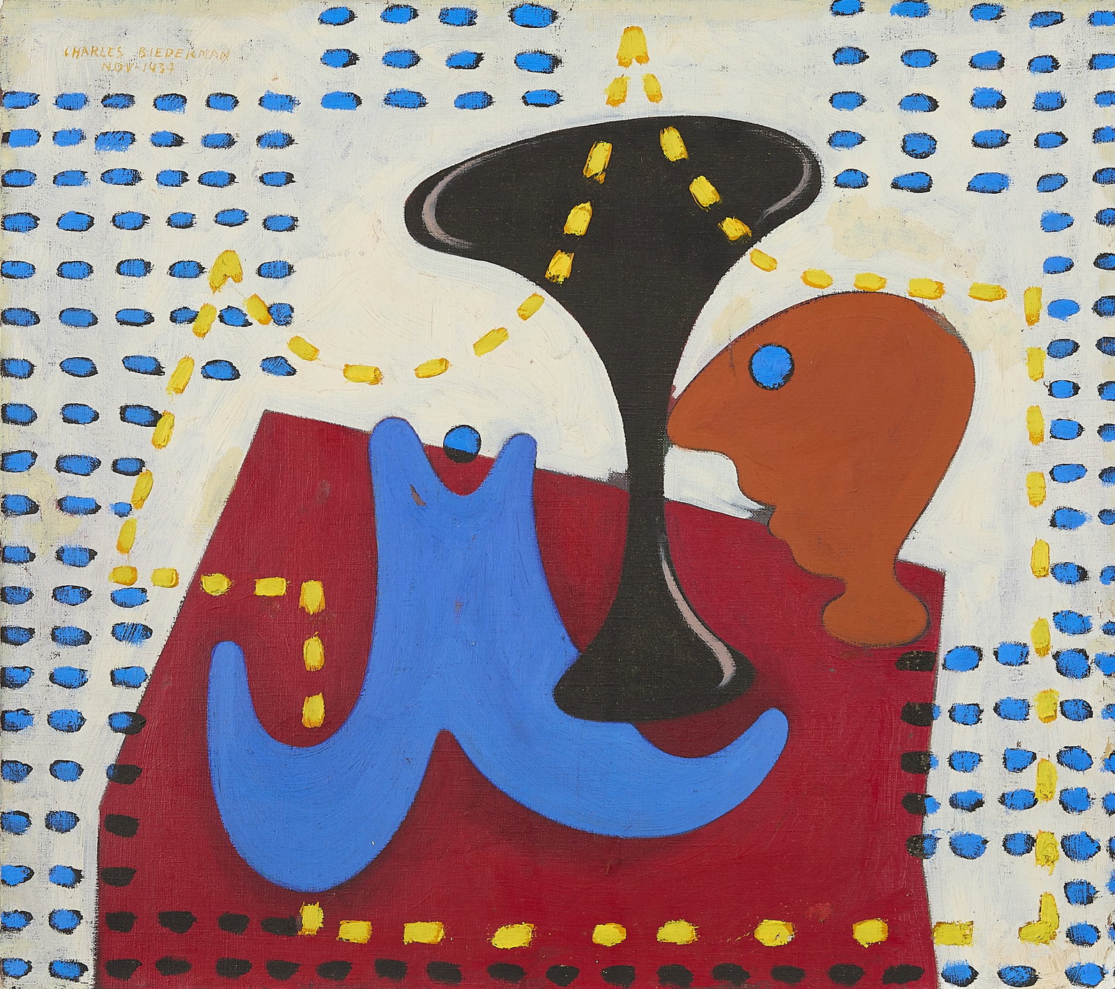 Charles Biederman Abstract Still Life Painting (1 of 8)
