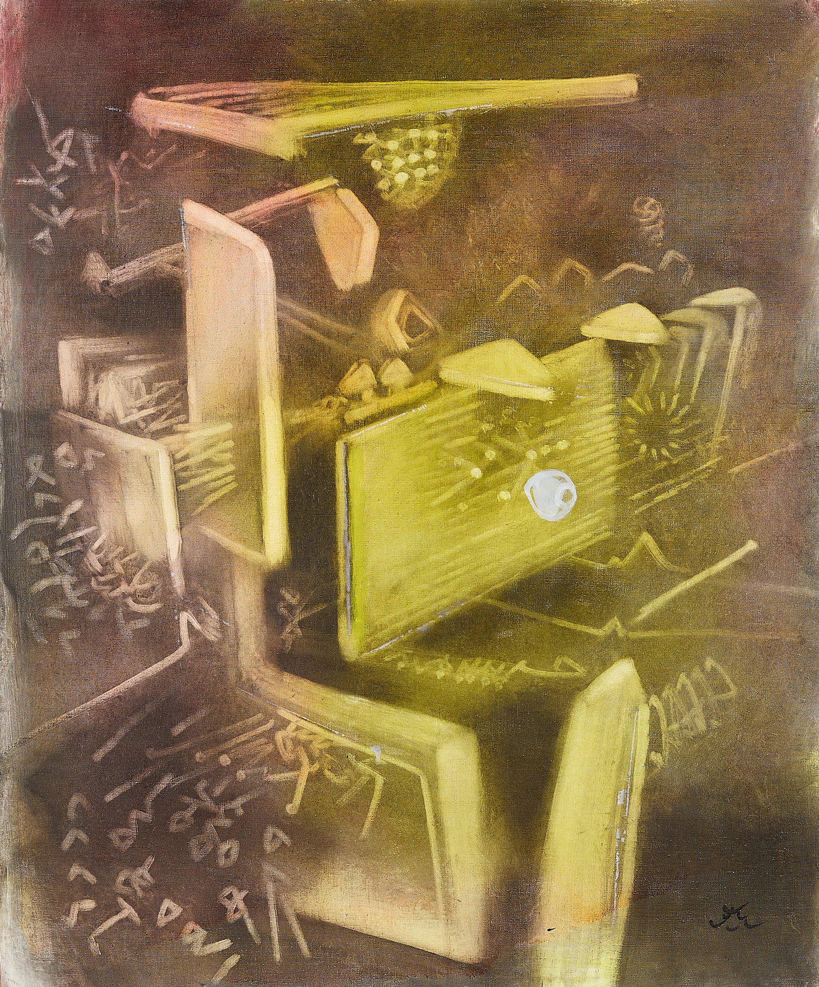 Roberto Matta "Un moment d'inquietude" Painting (1 of 7)