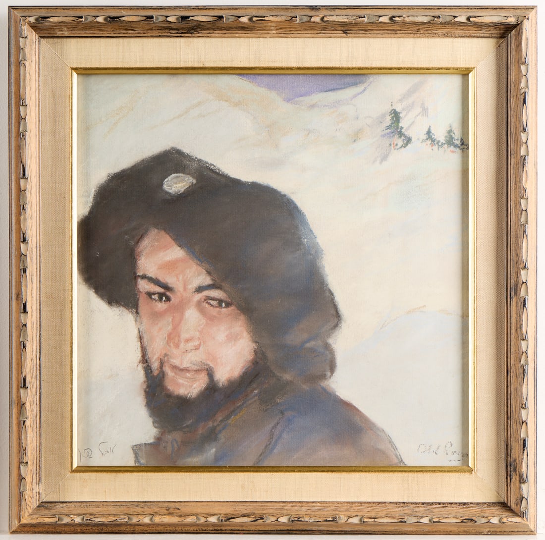 Abel Pann "Maqui" Portrait Pastel Drawing (1 of 7)
