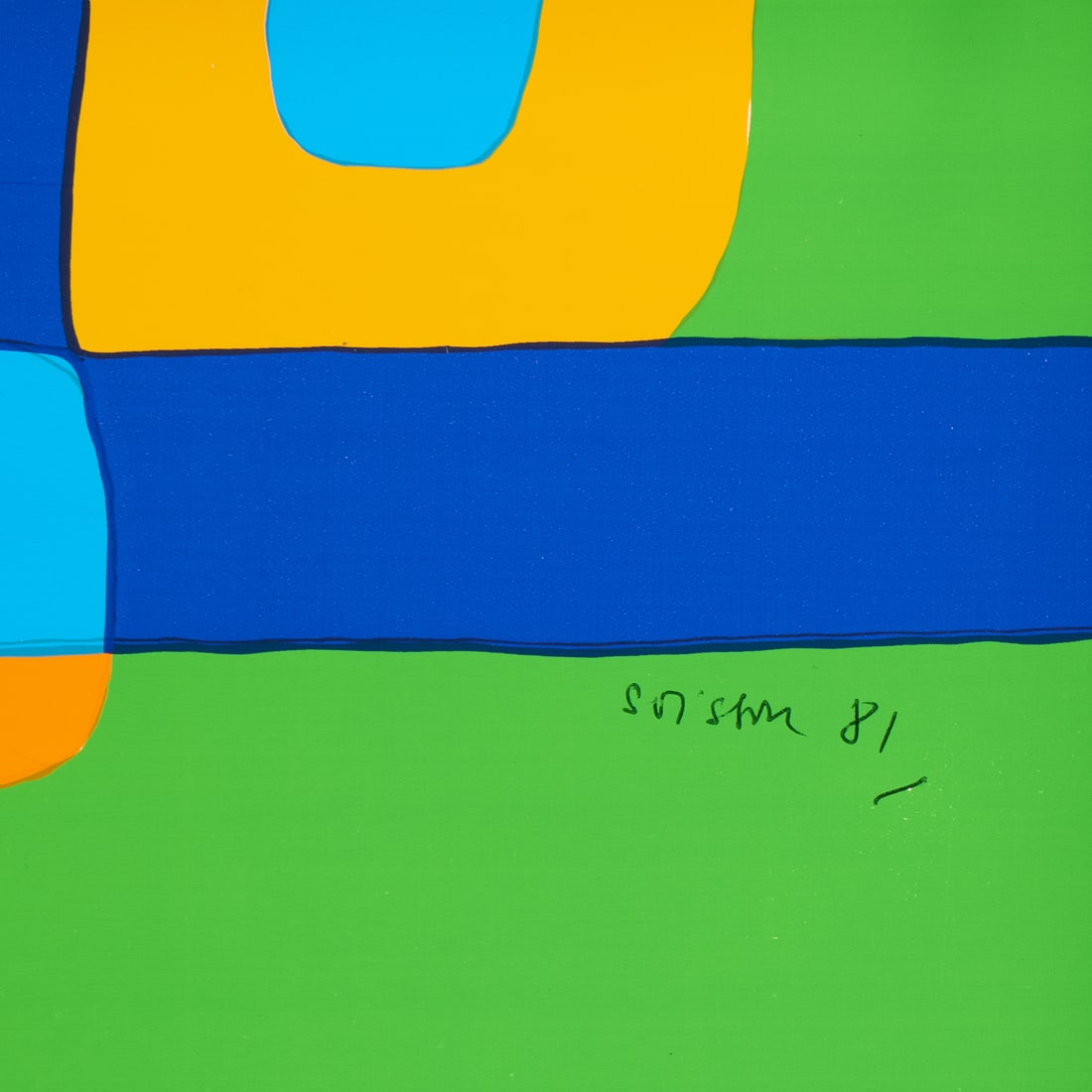Jacques Soisson "Tete Flame" Serigraph 1981 - 2