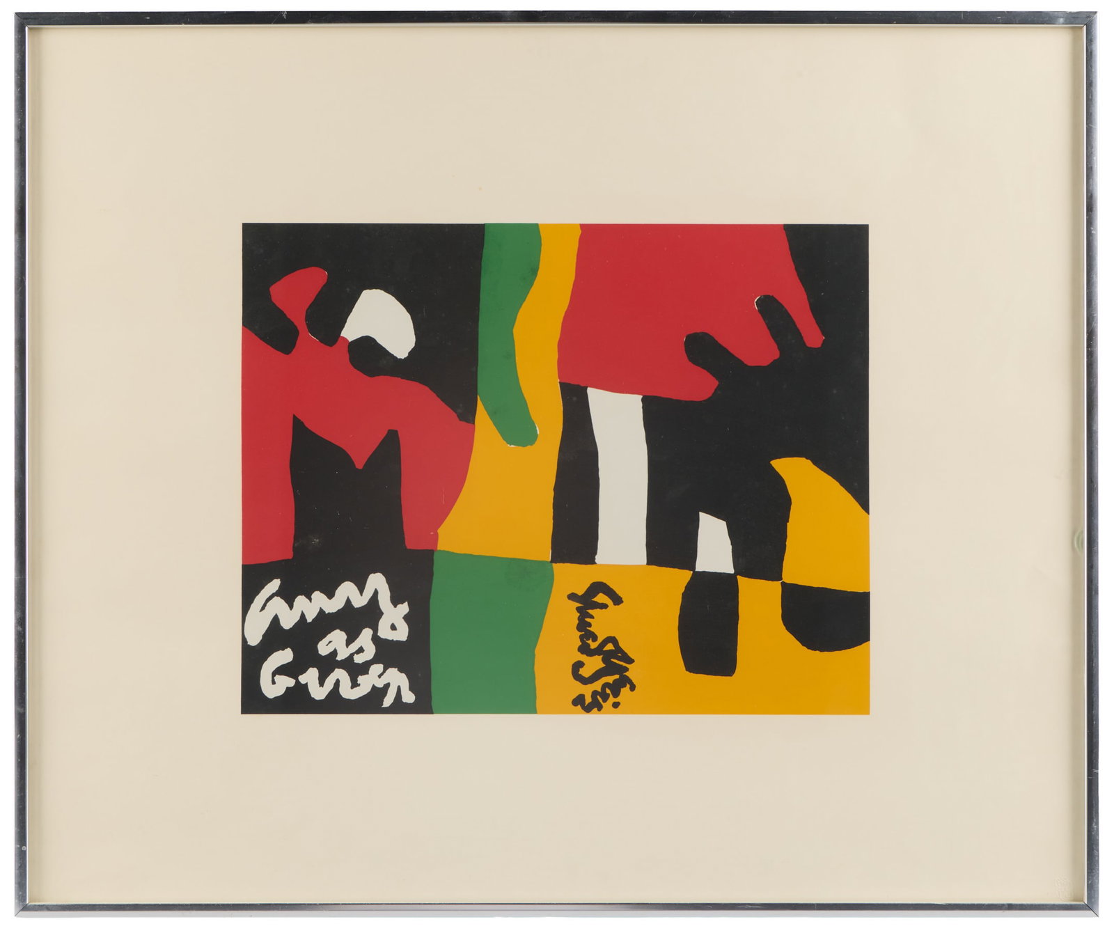 Stuart Davis "Composition" X+X Screenprint 1964 - 4