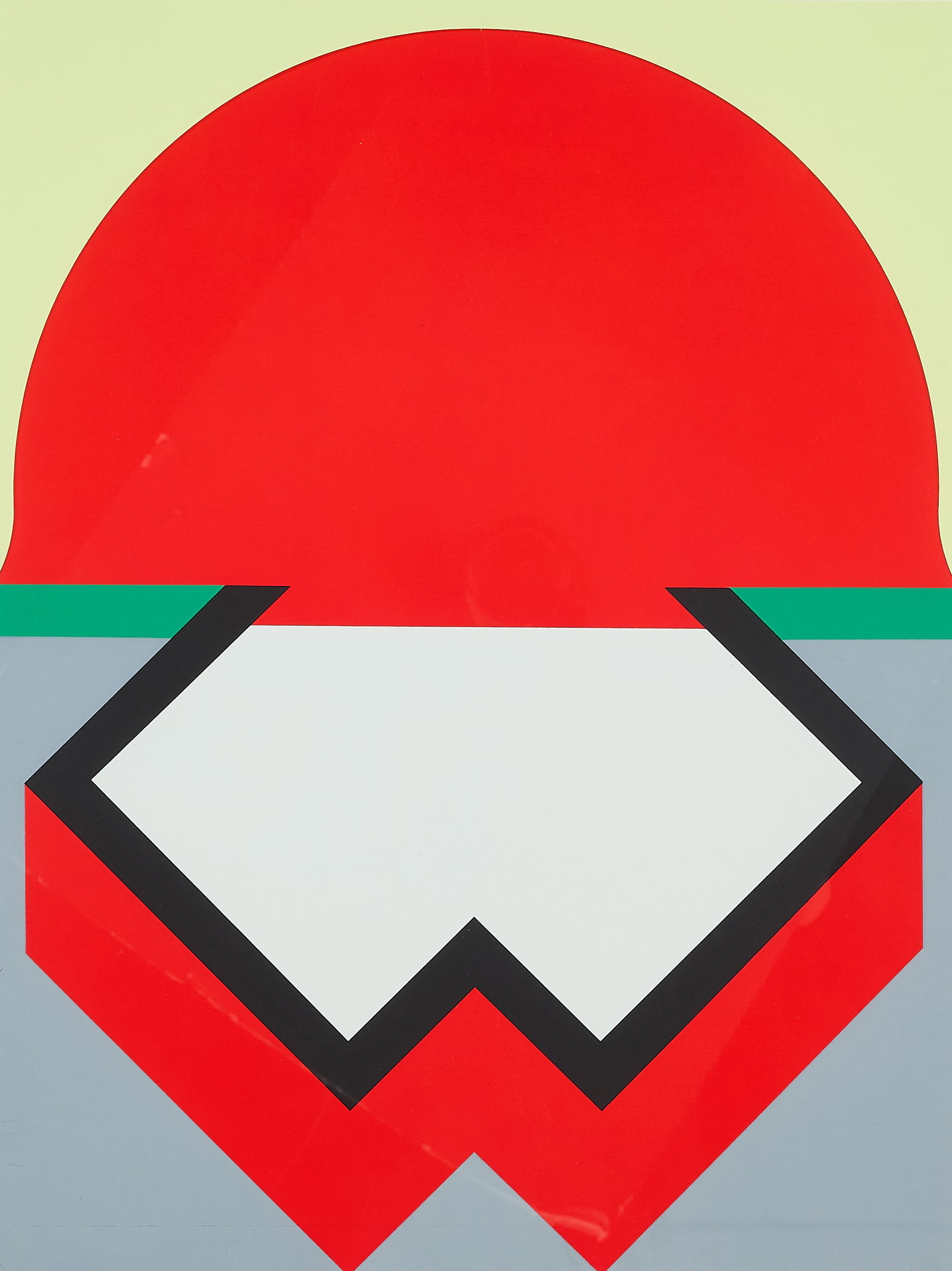 Takesada Matsutani "Sunrise" Silkscreen Print: Takesada Matsutani (Japanese, b. 1937). Silkscreen print on paper titled "Sunrise," depicting a geometric rising sun. Pencil signed along the lower right; titled, editioned 37/50, and blindstamped