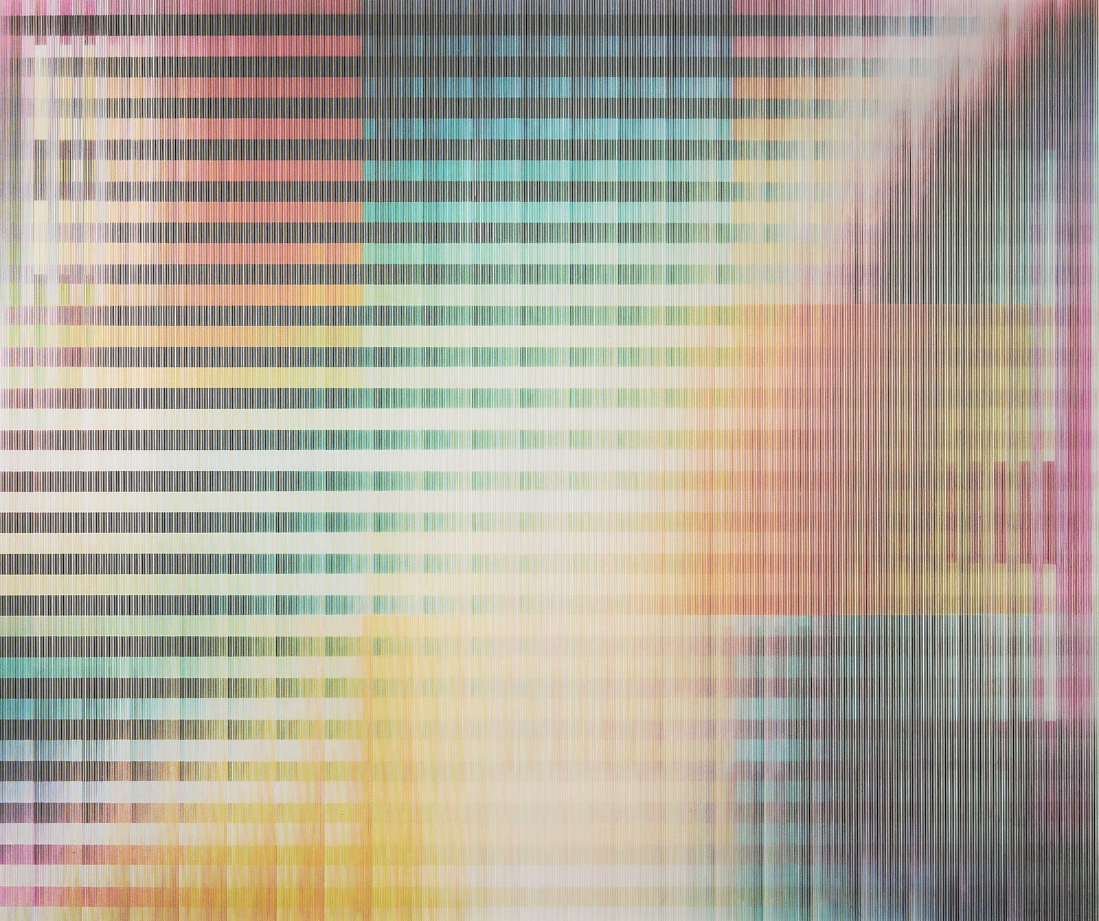 Yaacov Agam "New Years Eve" Agamograph: Yaacov Agam (Israeli, b. 1928). Agamograph titled "New Years Eve," depicting a holographic view of hued geometric forms. Signed along the lower right; editioned 25/25 HC along the lower left. Sight;