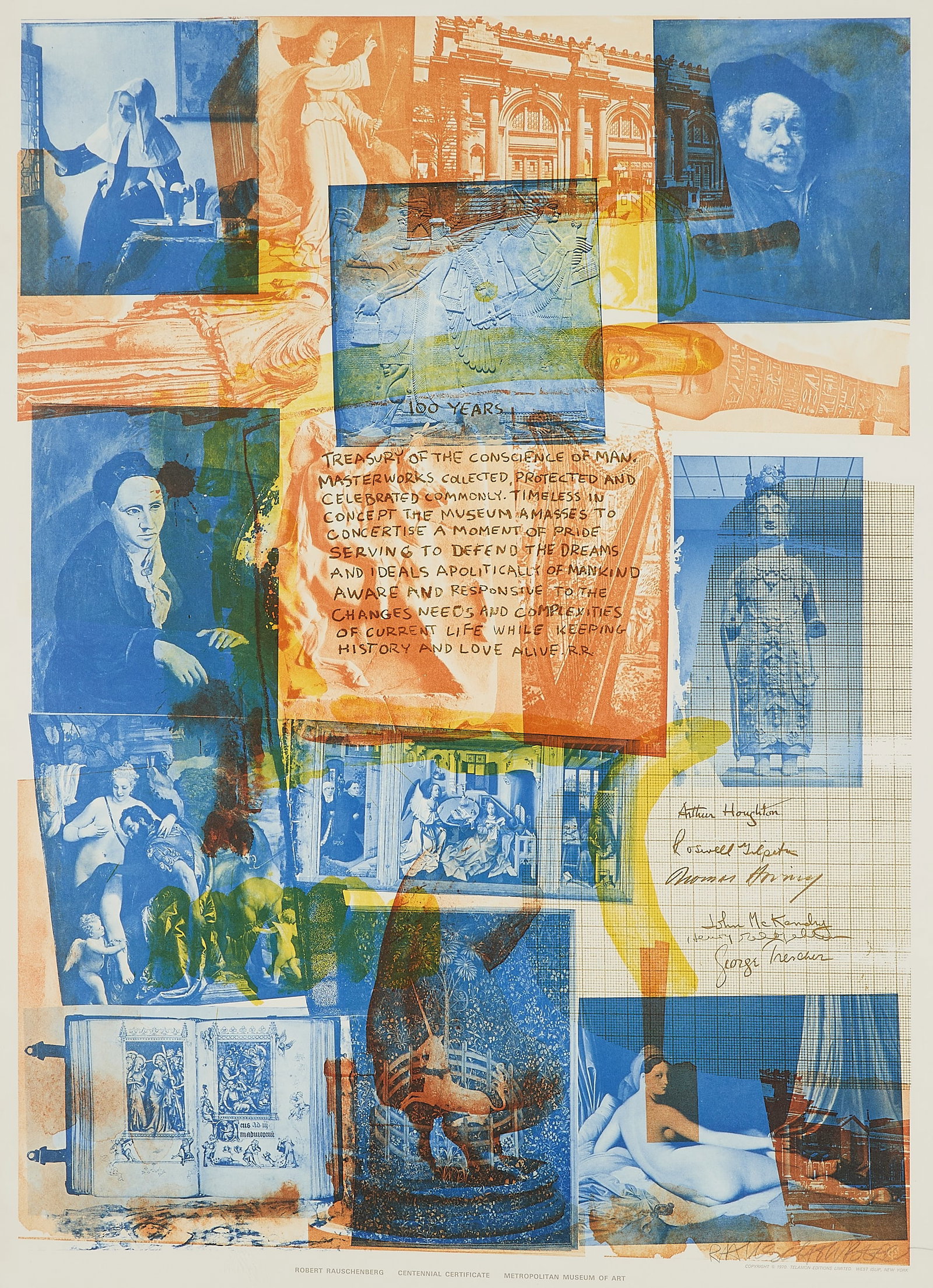 Robert Rauschenberg "Centennial MMA" Lithograph (1 of 5)