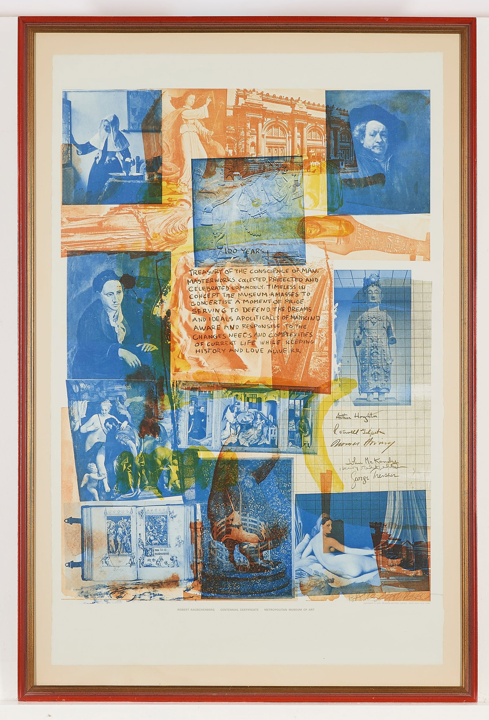 Robert Rauschenberg "Centennial MMA" Lithograph - 2