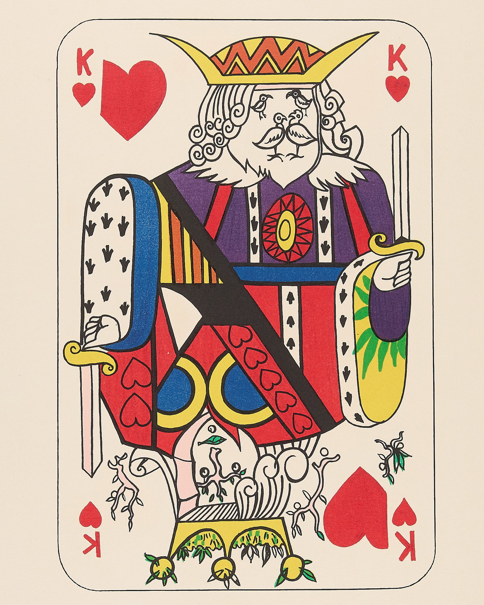 Salvador Dali "King of Hearts" Lithograph (1 of 5)