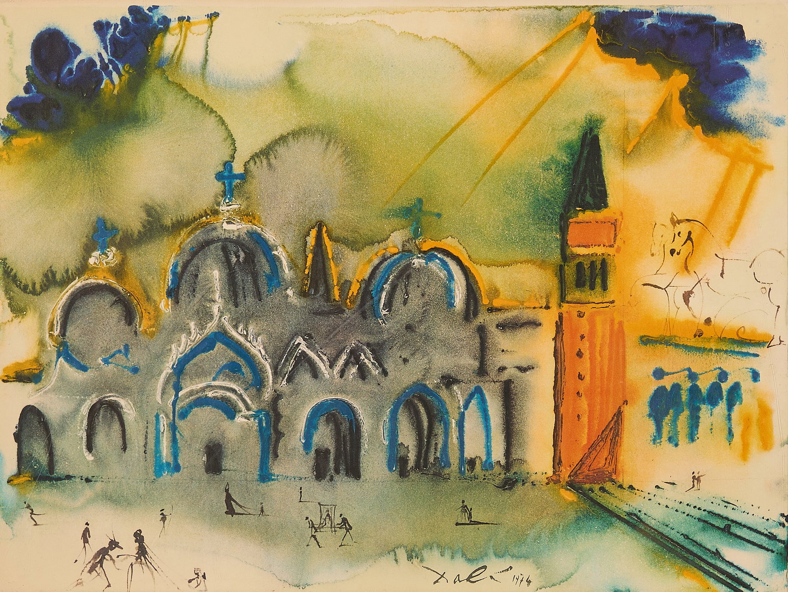 Salvador Dali "Homage to Venice" Lithograph (1 of 6)