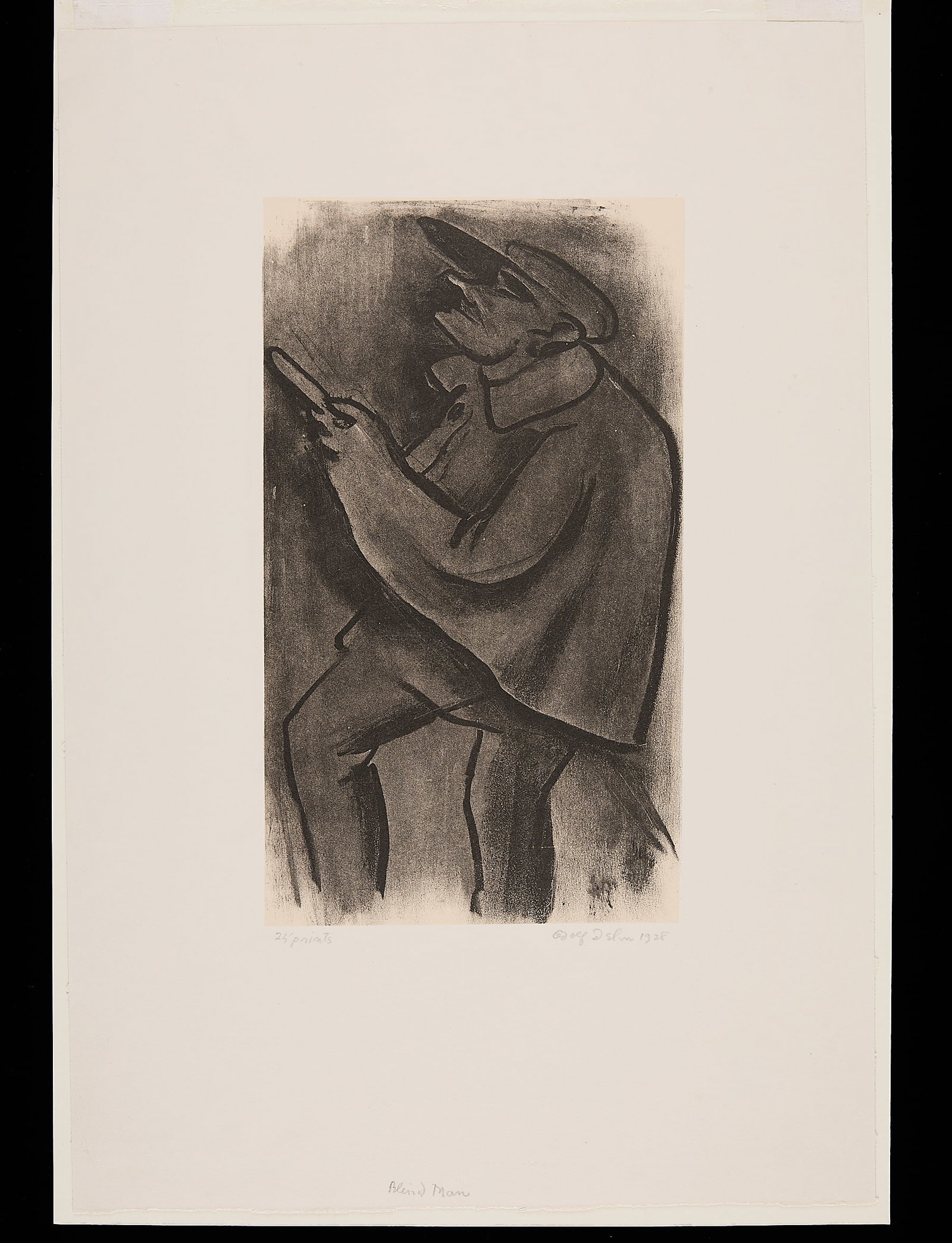 2 Adolf Dehn Expressionist Lithograph Prints - 7