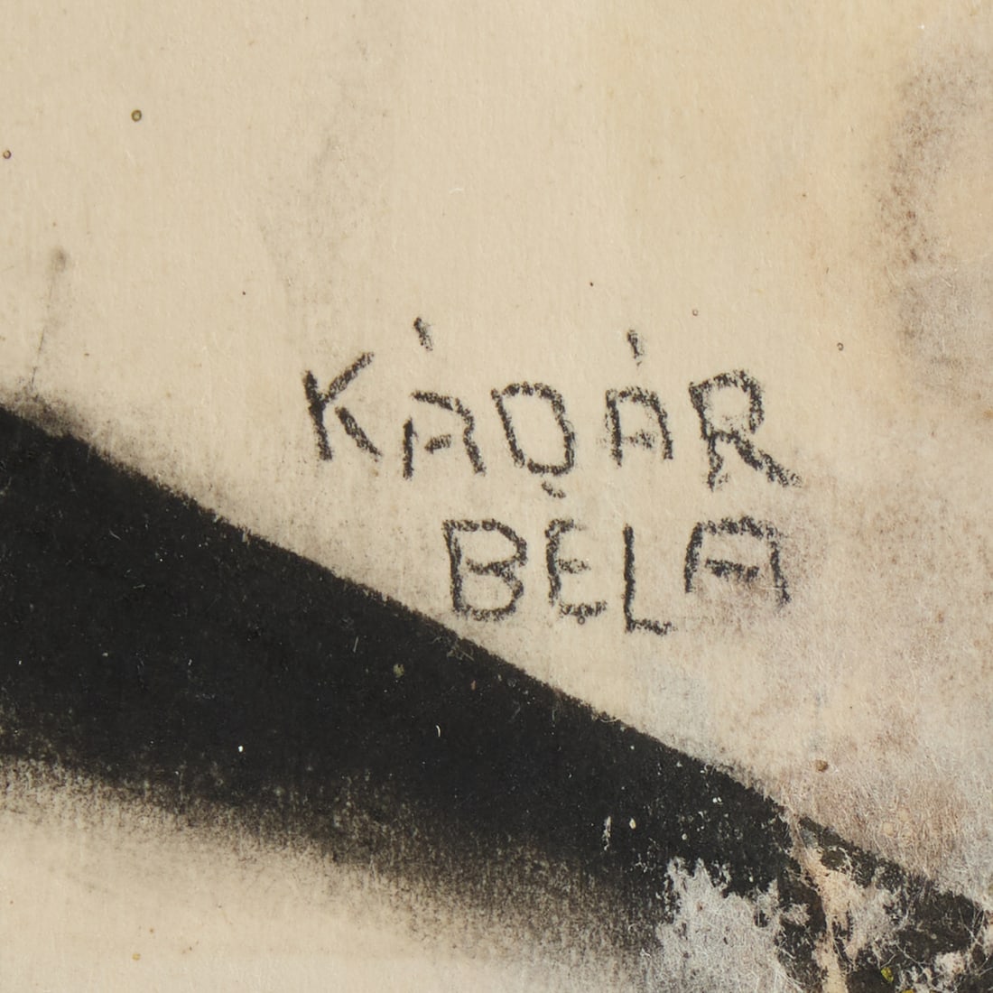 Bela Kadar "Between Two Windows" Drawing 1928 - 2