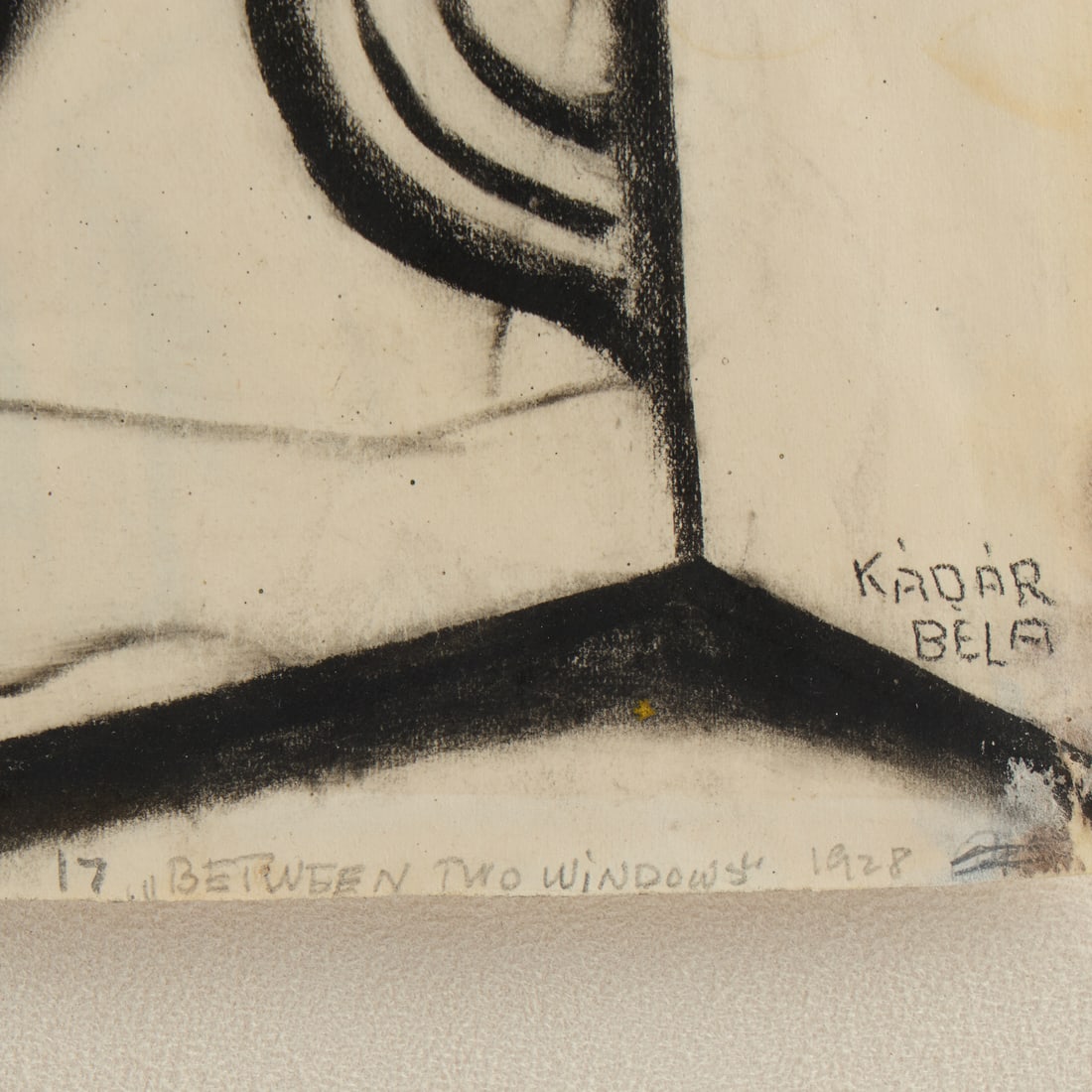 Bela Kadar "Between Two Windows" Drawing 1928 - 5