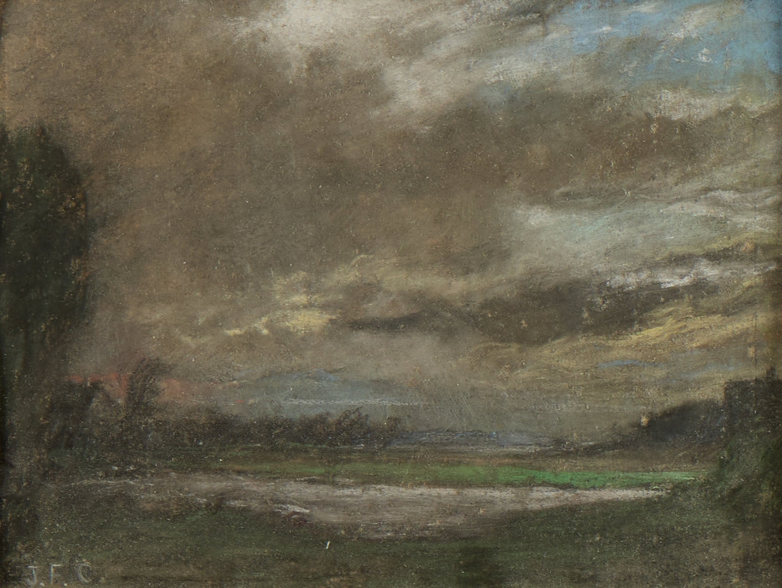 Joseph Frank Currier "Rain Clouds" Pastel (1 of 4)