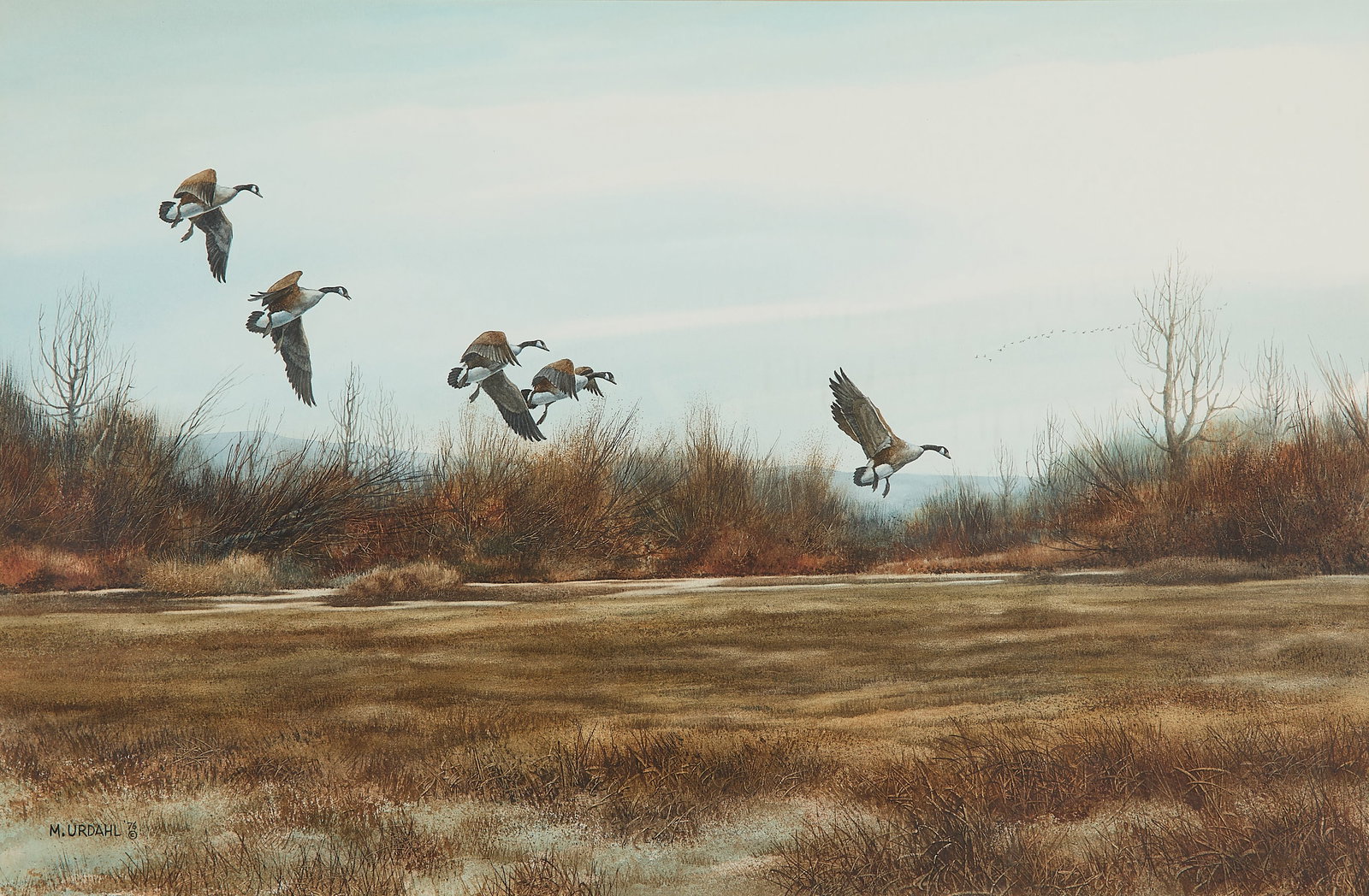 Marlowe Urdahl "The Honkers" Watercolor Painting (1 of 5)