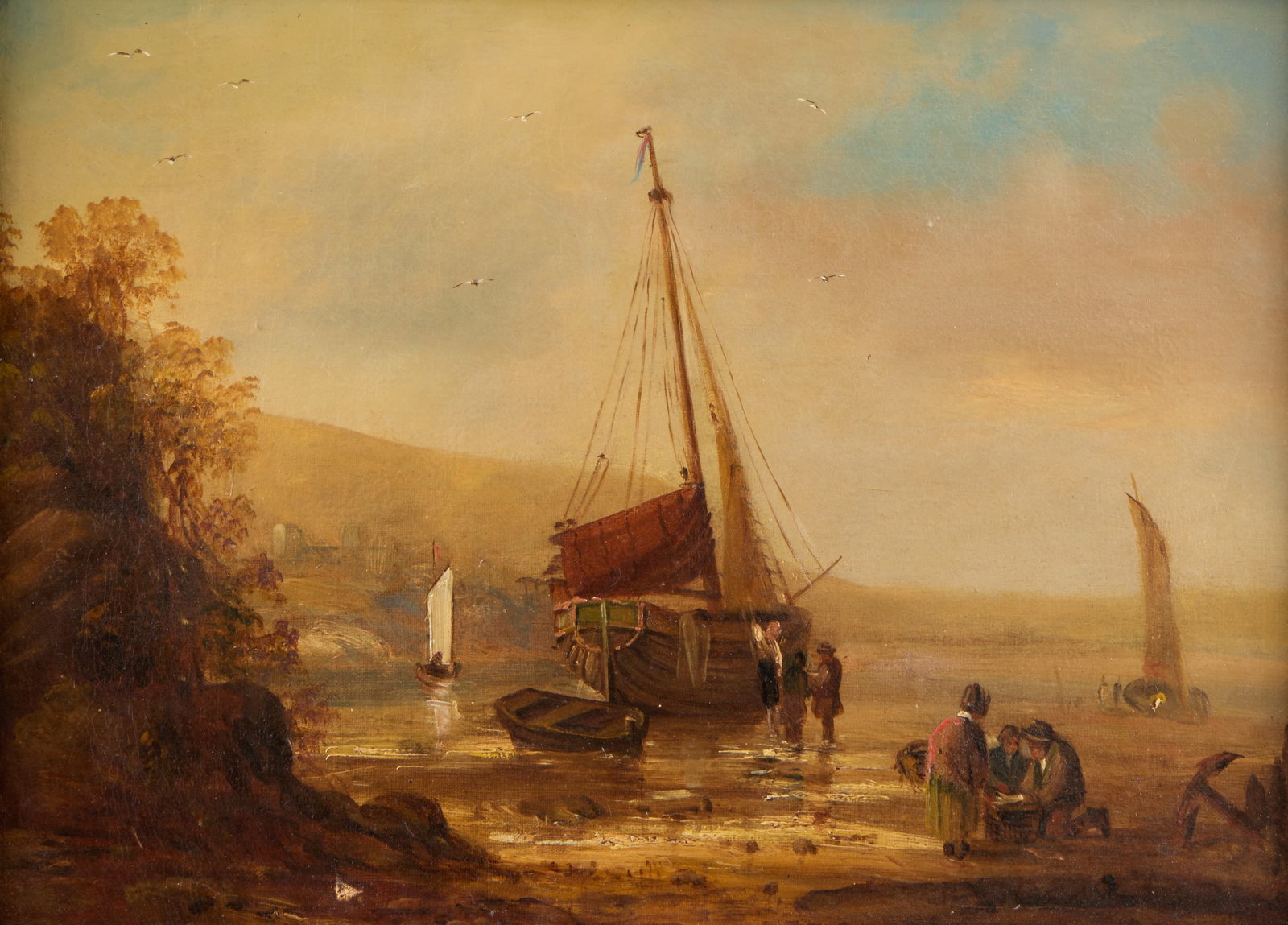 William Collins Shoreline Landscape Oil Painting (1 of 5)