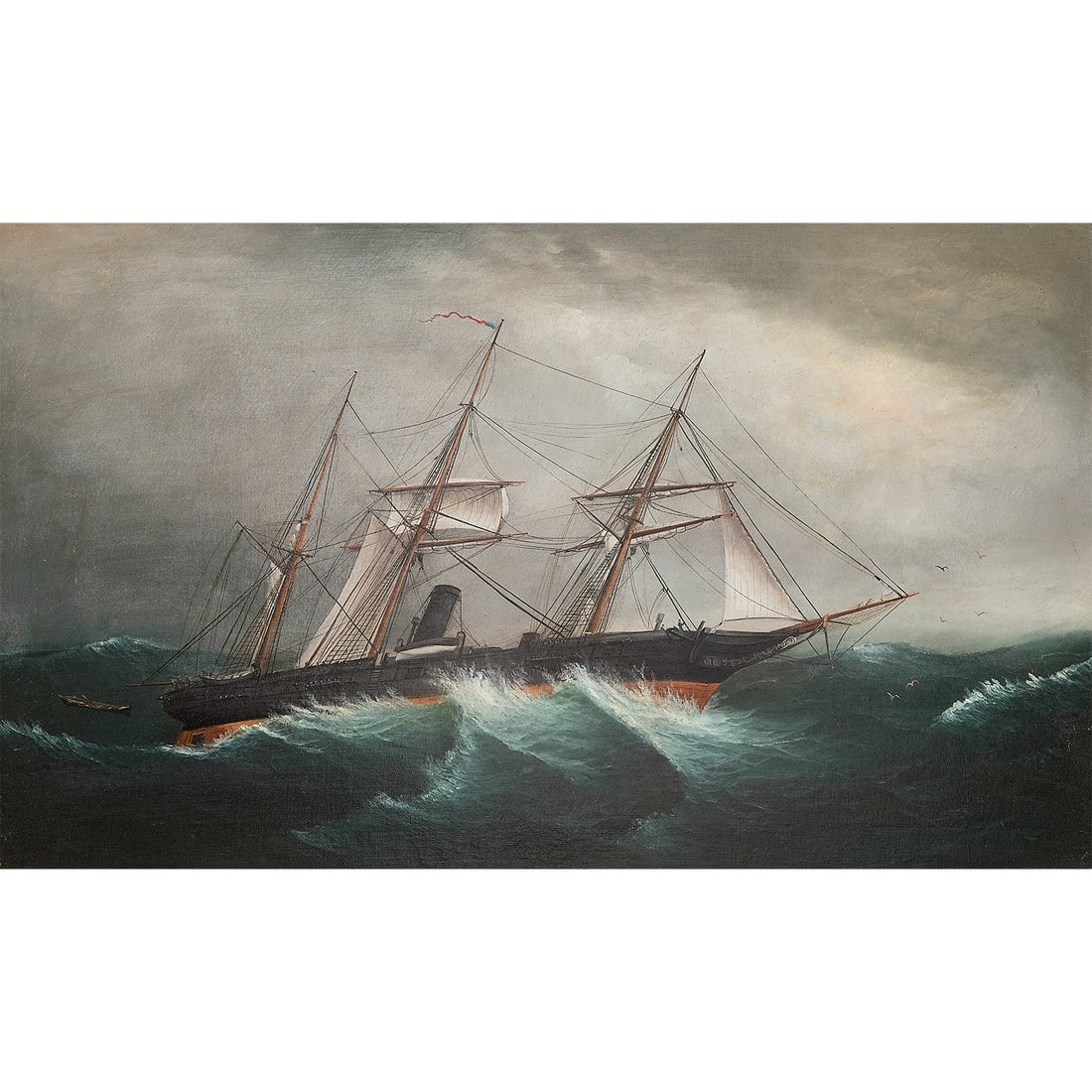 United States Navy "Wyoming" Marine Ship Painting (1 of 6)
